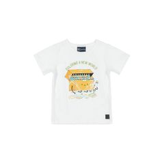 Quimby---Camiseta-Bebe-Menino-Com-Estampa-Branco