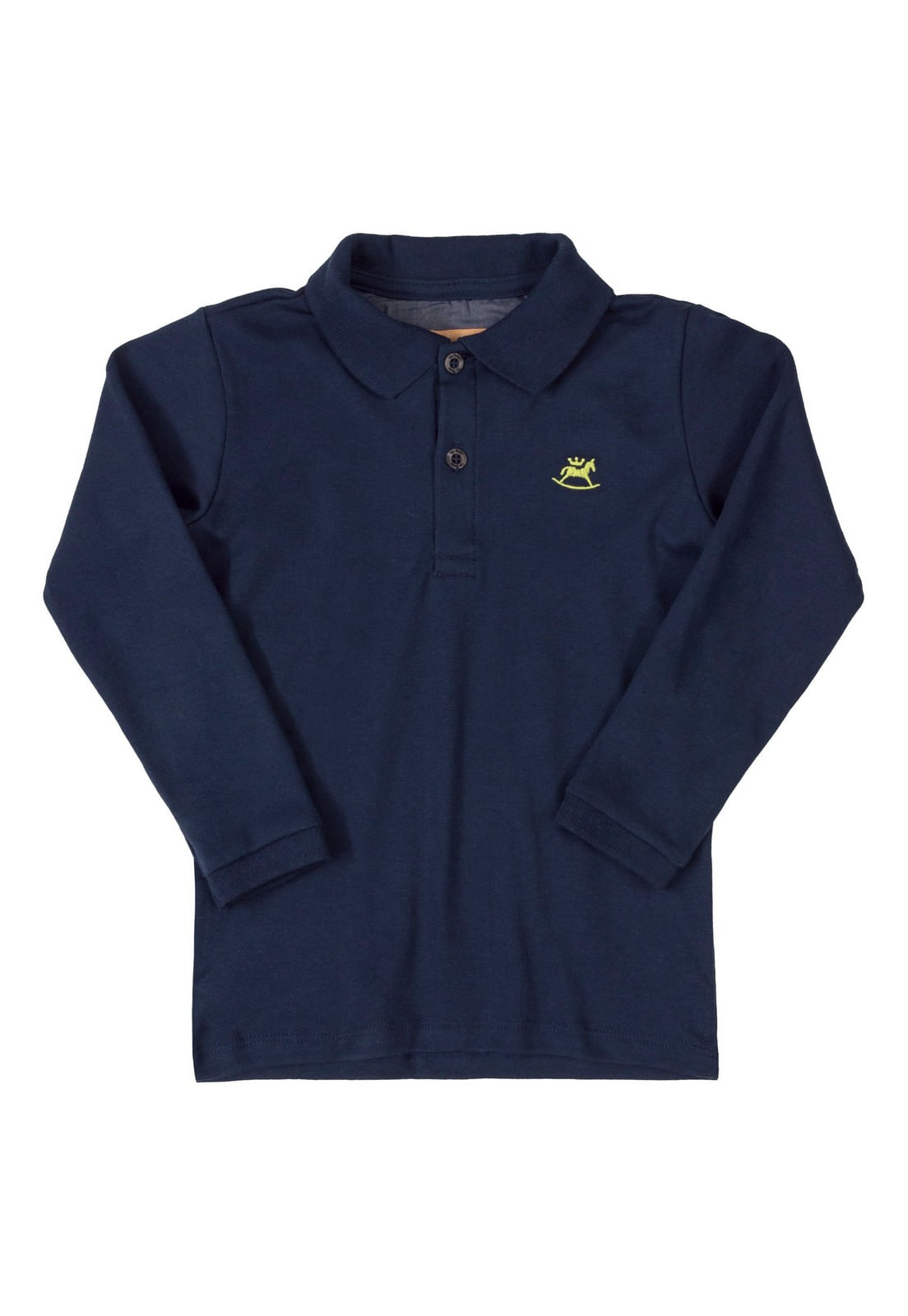 Camisa Polo em Suedine (Azul) Up Baby