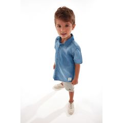 Up-Baby---Camisa-Jeans-Infantil-para-Menino-Azul