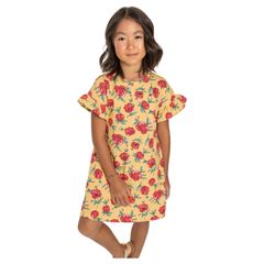 Quimby---Vestido-Estampa-Floral-Infantil-Amarelo