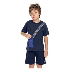 Quimby---Camiseta-Infantil-com-Shoulder-Bag-Azul