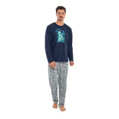 Quimby---Pijama-Manga-Longa-Masculino-Azul