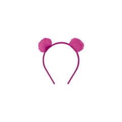 Quimby---Tiara-Infantil-com-Pompons-Rosa-Pink