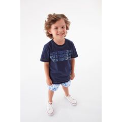 Up-Baby---Conjunto-Camiseta-e-Bermuda-em-Microfibra-Floral-Azul