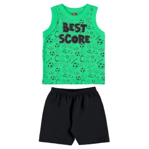 Bee-Loop---Conjunto-Bebe-Camiseta-Regata-e-Bermuda-Verde