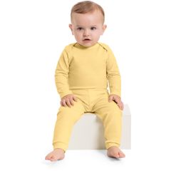 Quimby---Calca-para-Bebes-Unissex-Amarelo