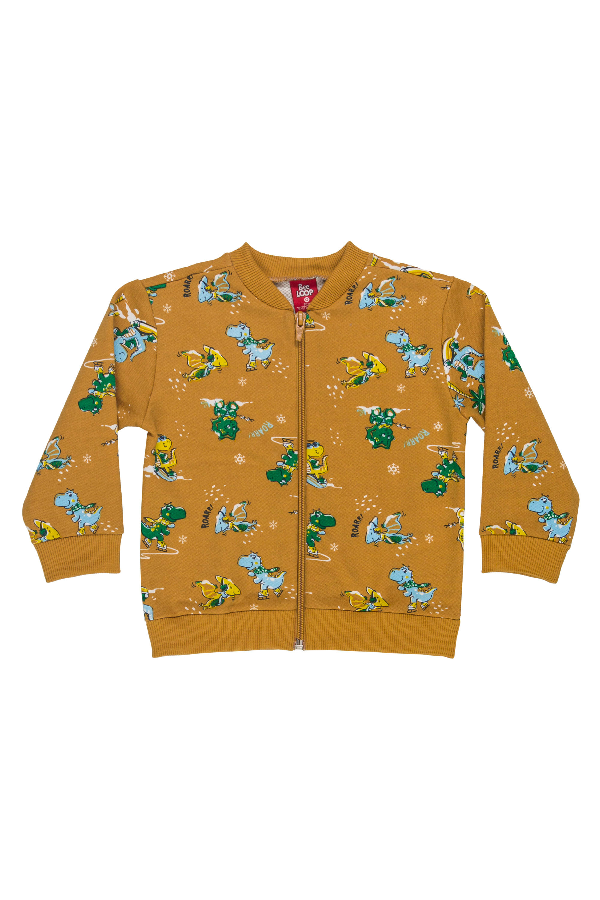 Conjunto para Bebê Menino com Jaqueta e Calça de Moletom (Laranja) Bee Loop - Imagem 2