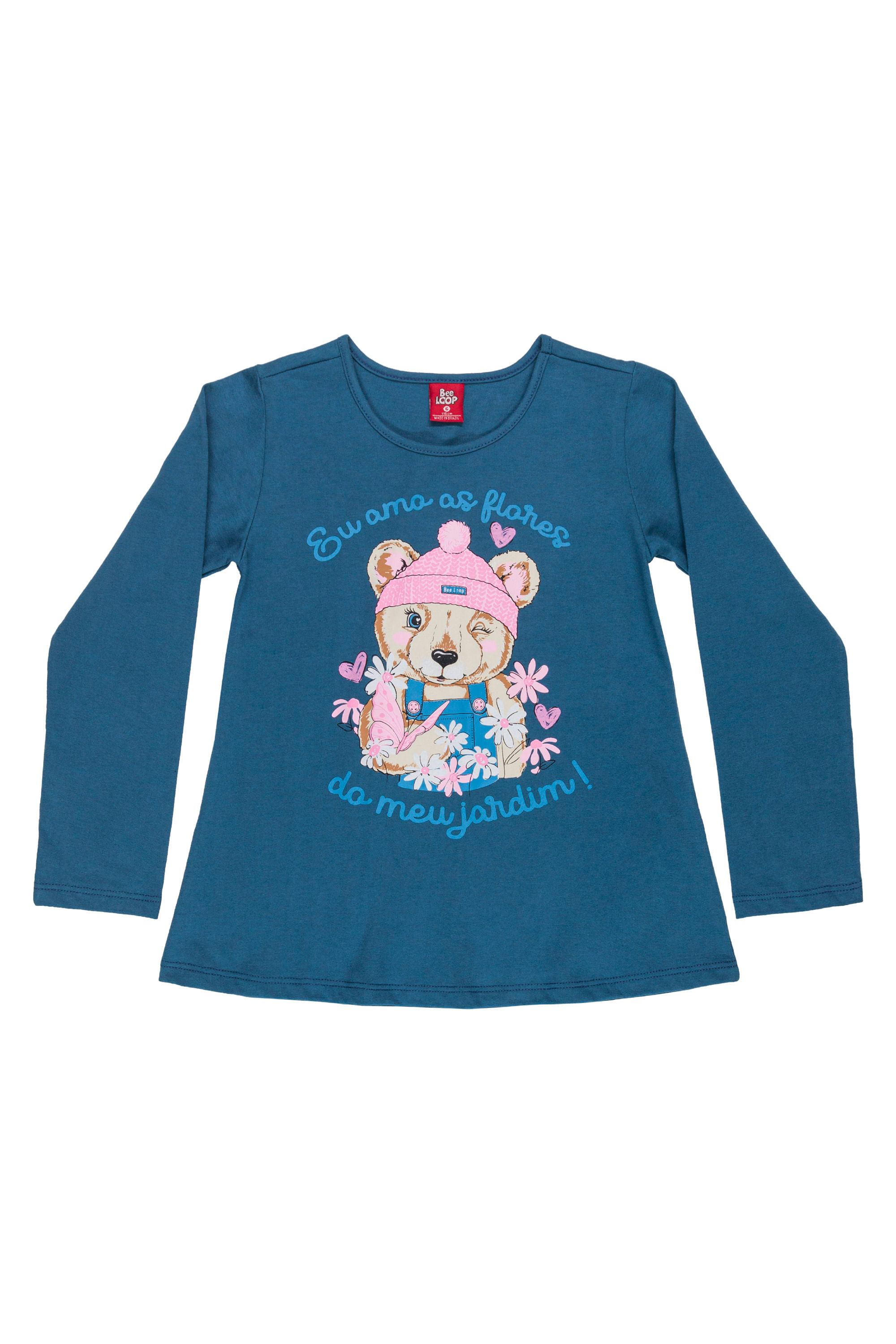 Conjunto com Blusa e Calça Infantil Feminino (Azul) Bee Loop - Imagem 2
