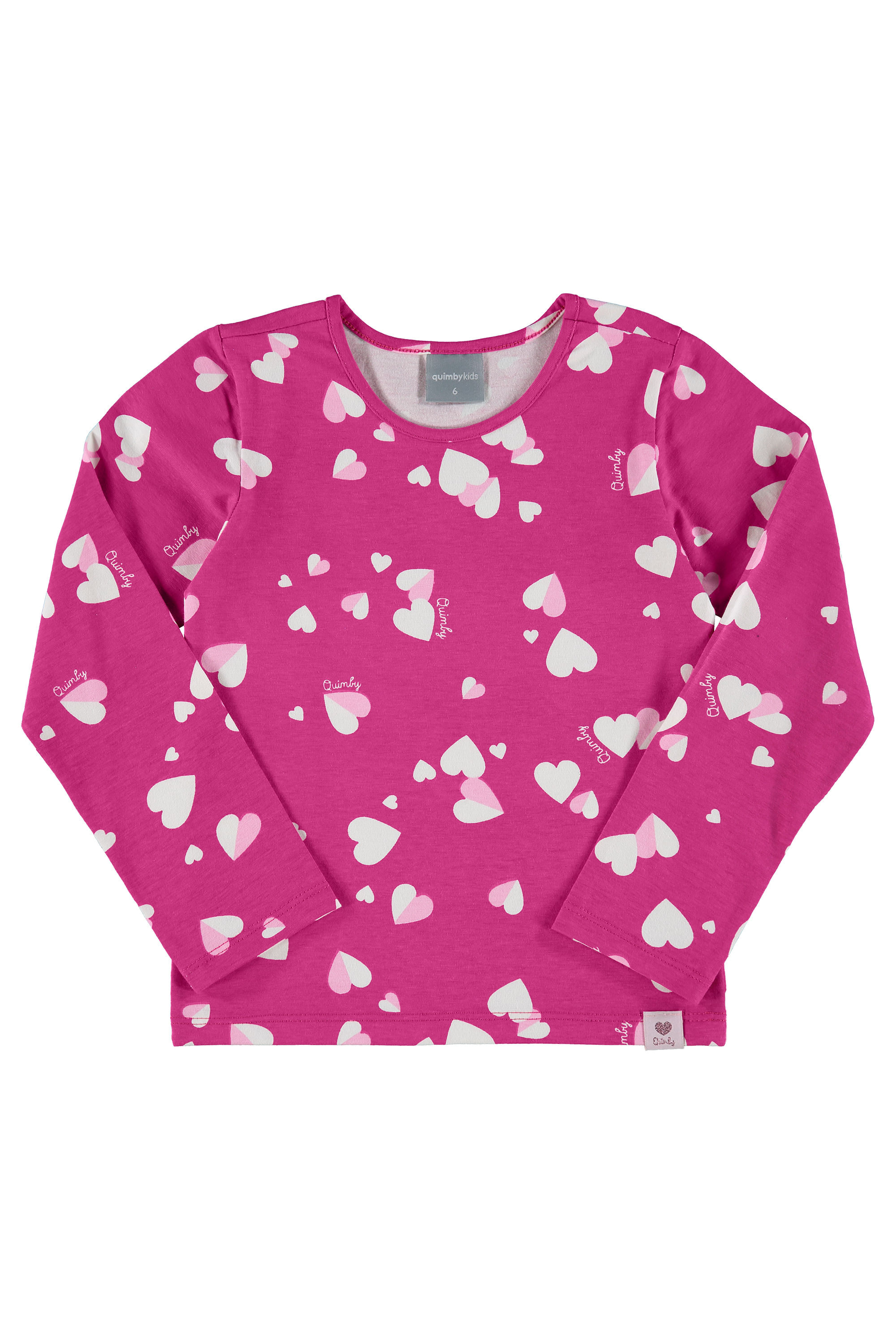 Blusa Manga Longa Infantil (Rosa) Quimby