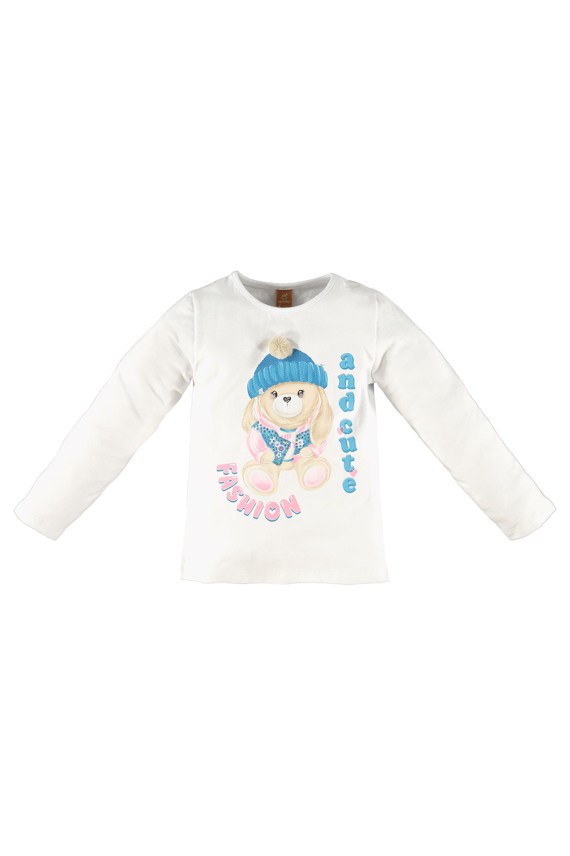 Blusa Fashion and Cute em Cotton Infantil para Menina (Branco) Up Baby - Imagem 17