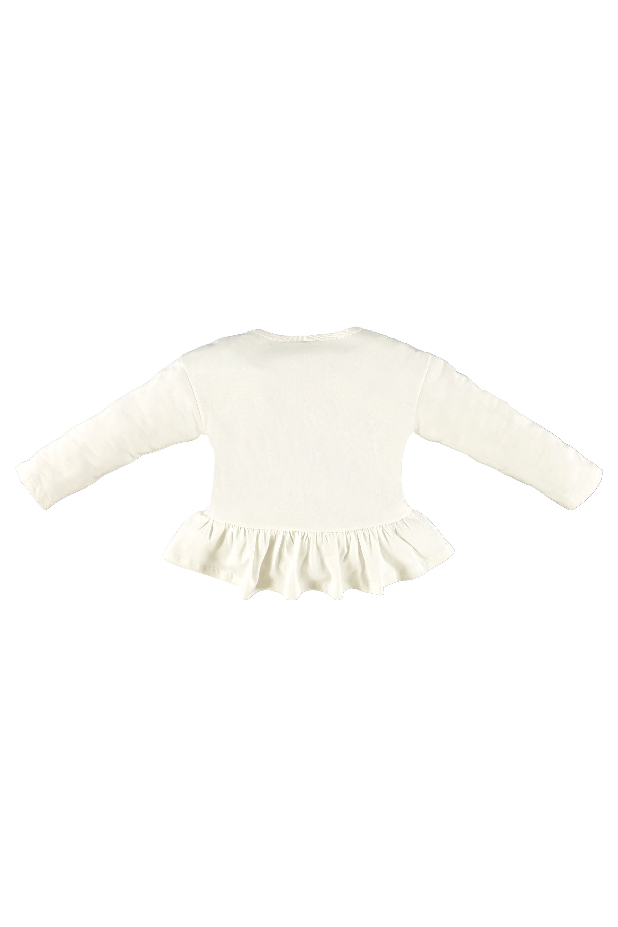 Bata Manga Longa Infantil Feminina em Meia Malha (Off White) Up Baby - Imagem 3