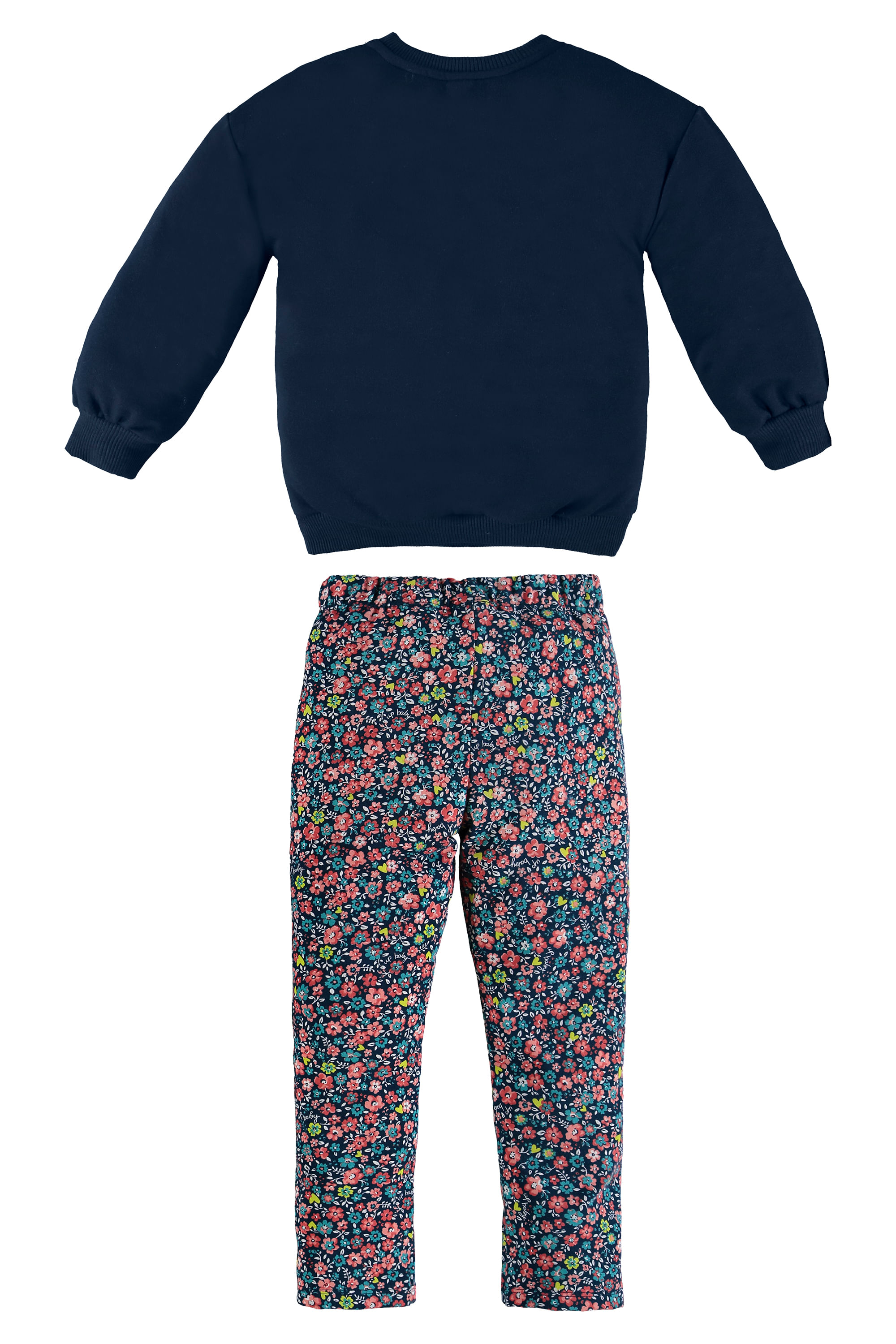 Conjunto de Inverno Infantil com Blusão e Legging para Menina (Azul escuro) Up Baby - Imagem 33