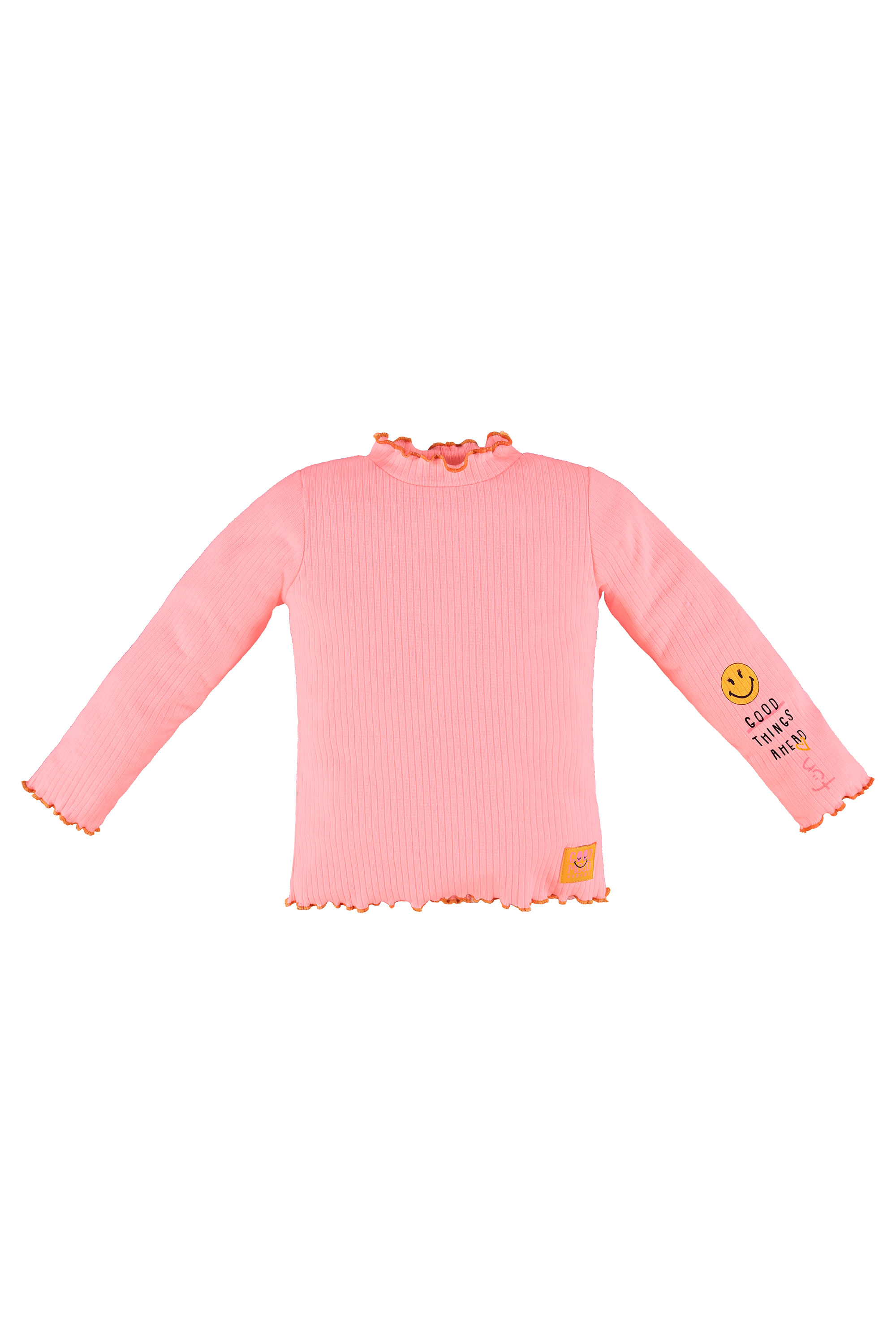 Blusa Manga Longa em Ribana Canelada Infantil Feminina (Rosa) Up Baby - Imagem 22
