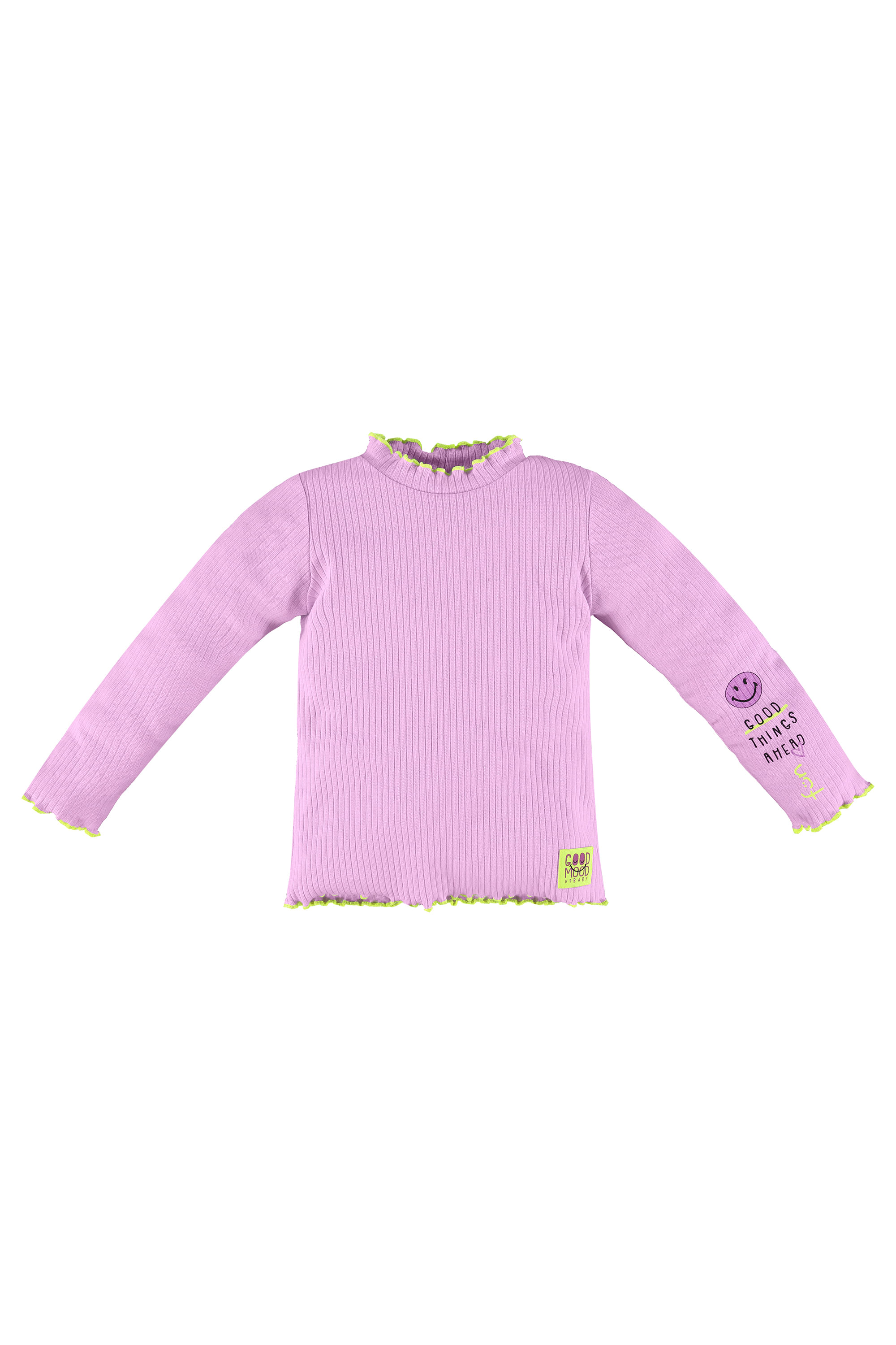 Blusa Manga Longa em Ribana Canelada Infantil Feminina (Roxo) Up Baby - Imagem 26