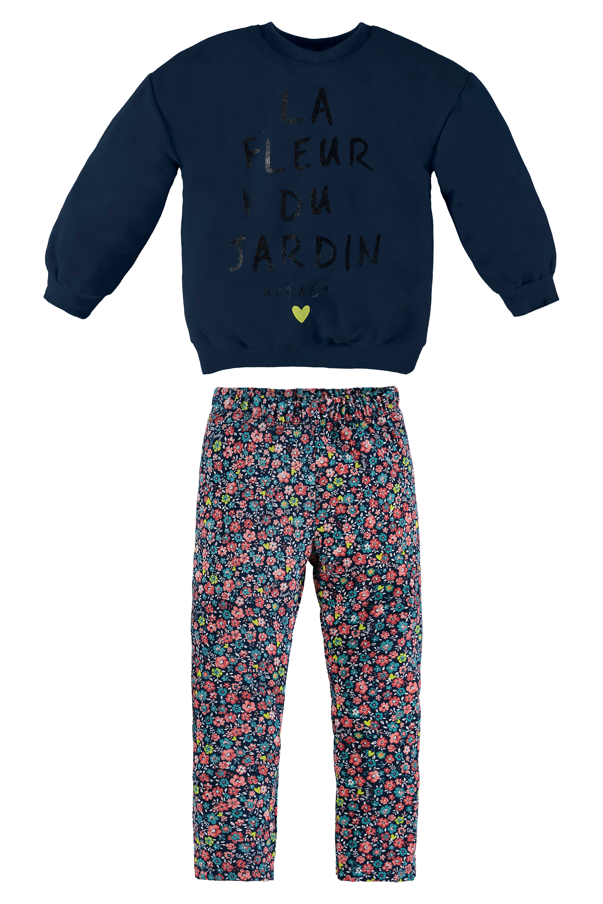 Conjunto de Inverno Infantil com Blusão e Legging para Menina (Azul escuro) Up Baby - Imagem 20