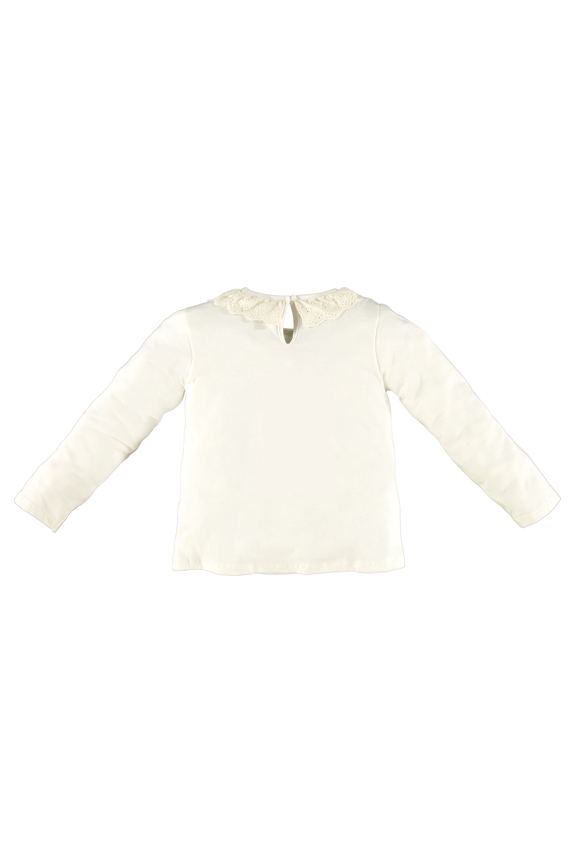 Blusa Manga Longa Infantil Feminina em Meia Malha (Bege) Up Baby - Imagem 3