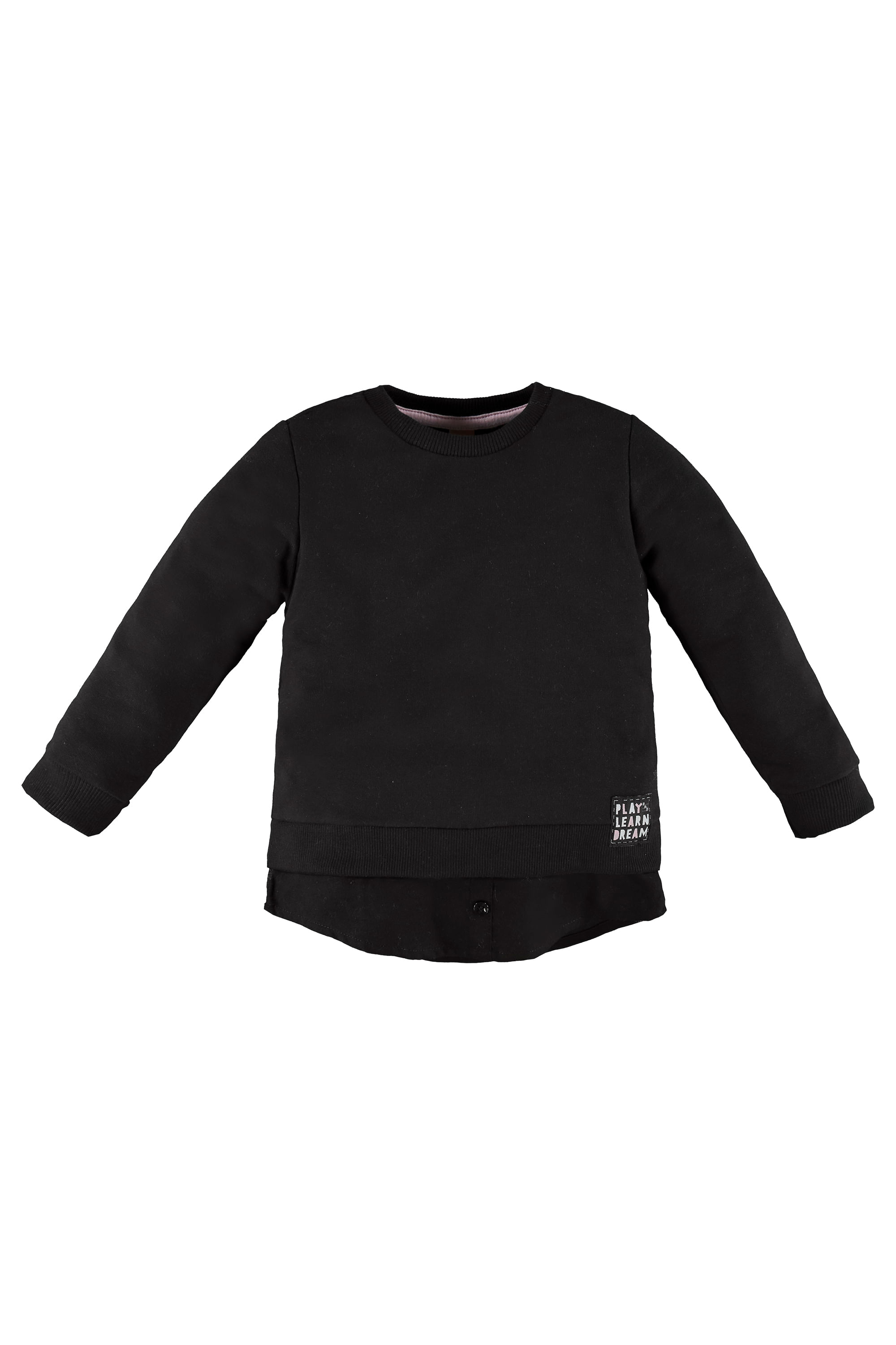 Blusão Infantil Feminino em Moletom (Preto) Up Baby - Imagem 2