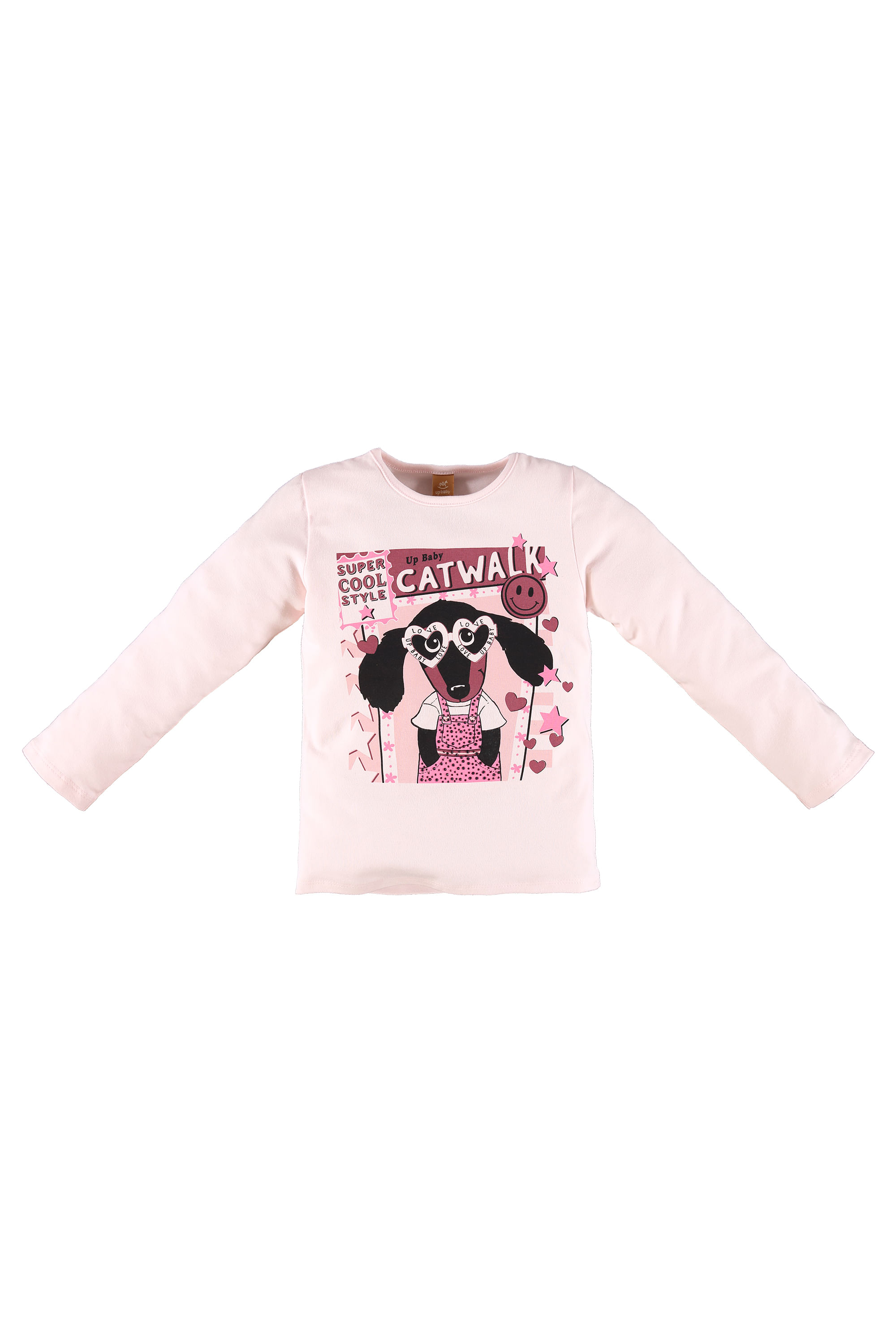 Blusa Manga Longa em Cotton Infantil Feminina (Rosa) Up Baby - Imagem 8