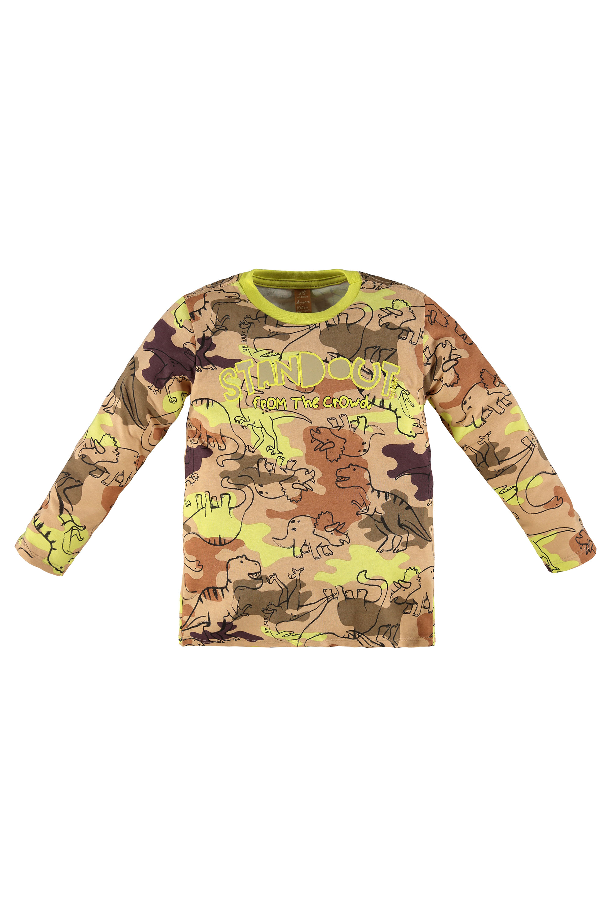 Camiseta Manga Longa Infantil Masculina em Meia Malha (Marrom) Up Baby - Imagem 17