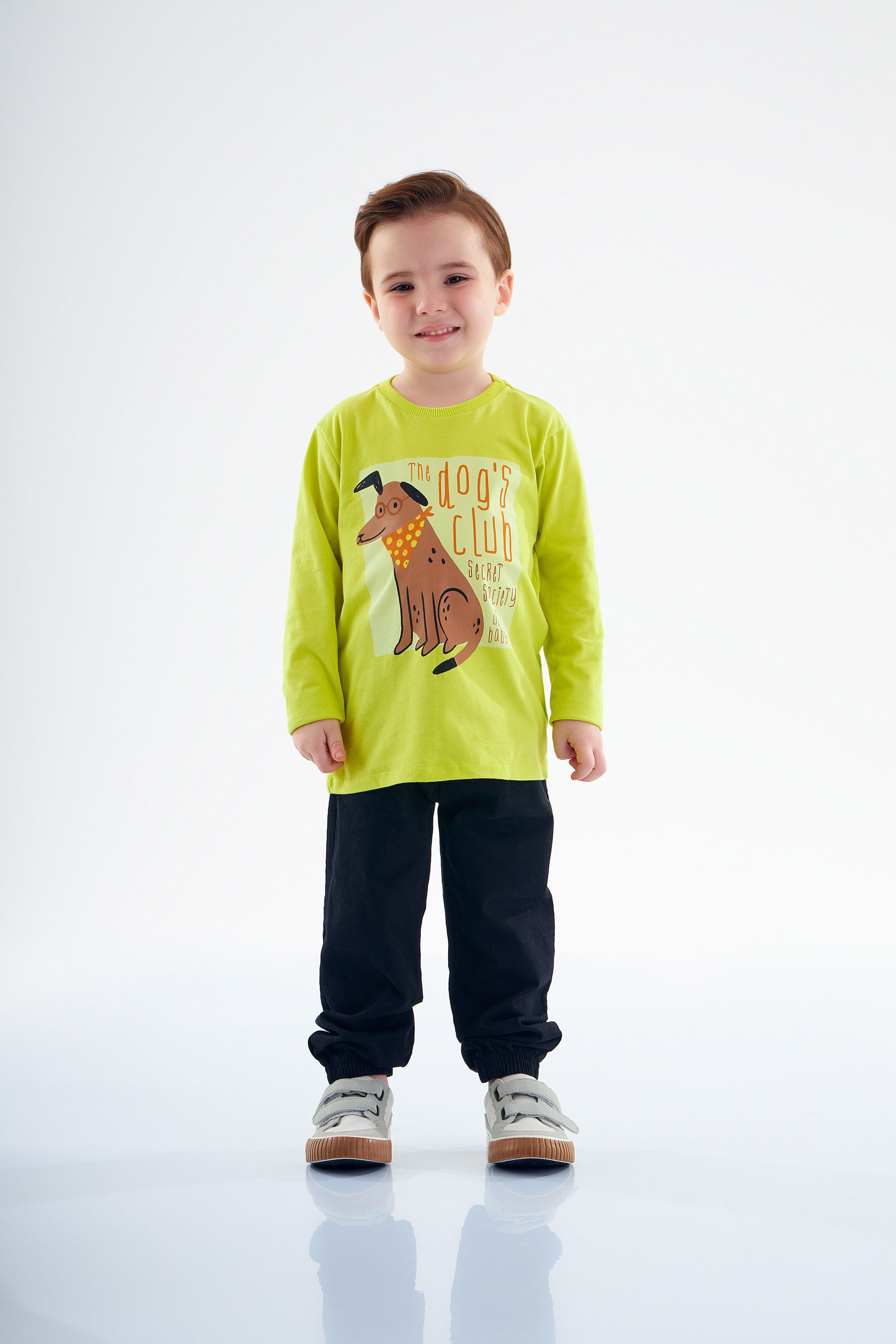 Camiseta Manga Longa Infantil para Menino (Verde claro) Up Baby - Imagem 4