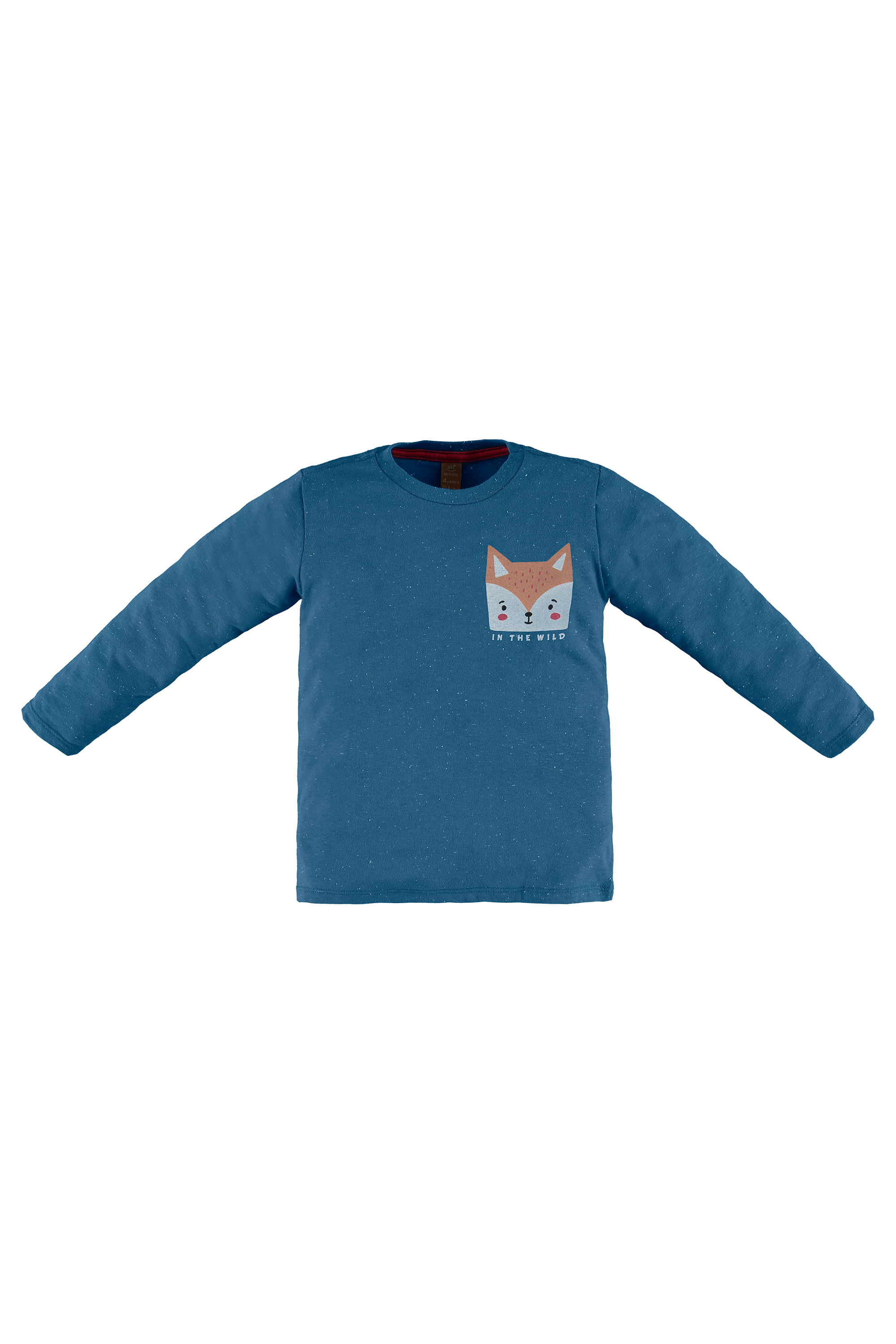 Camiseta Raposinha Infantil Masculina (Azul) Up Baby - Imagem 2