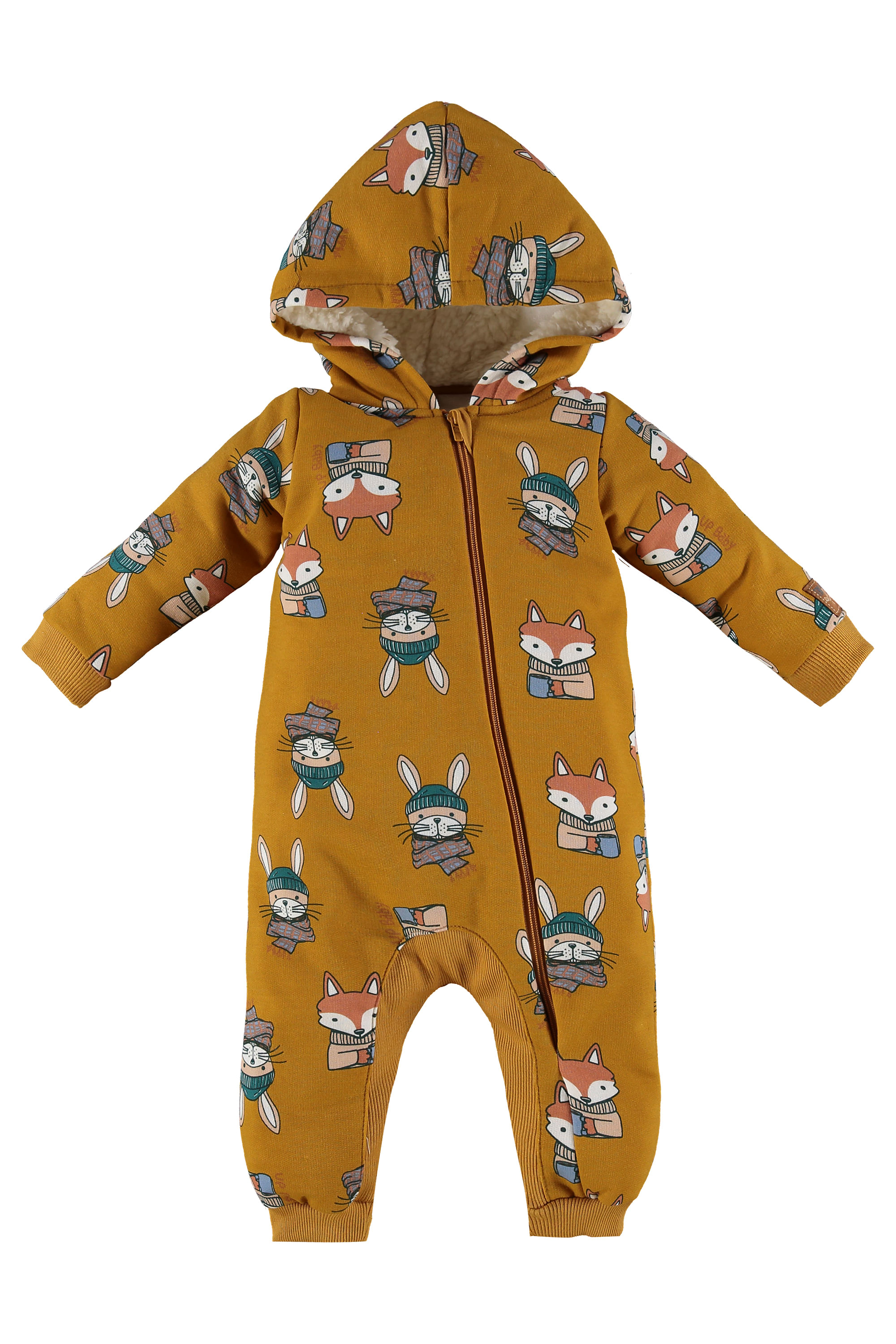 Macacão Longo em Moletom para Bebê (Marrom) Up Baby - Imagem 10