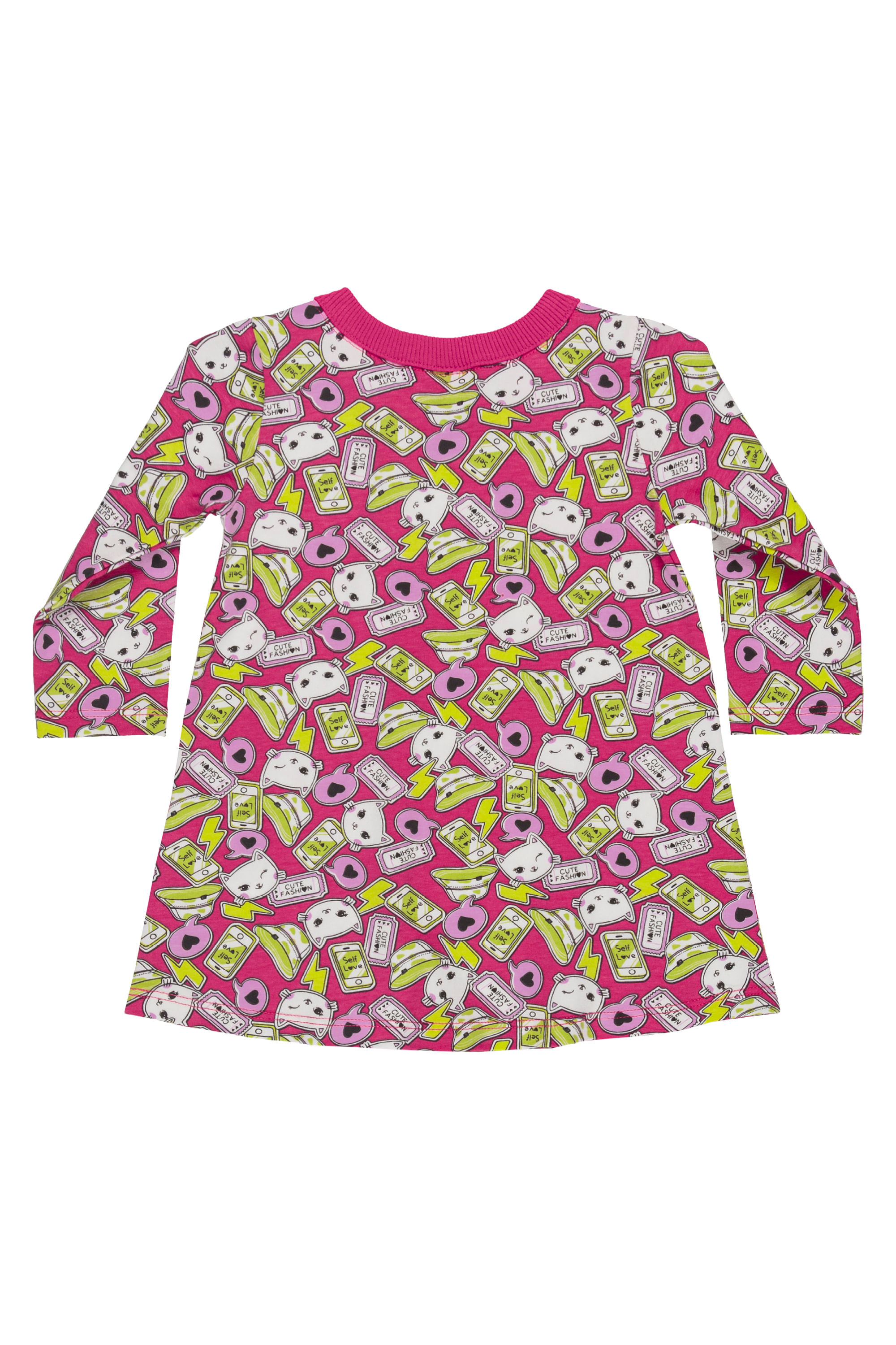 Vestido manga longa para Bebê (Rosa) Bee Loop - Imagem 2