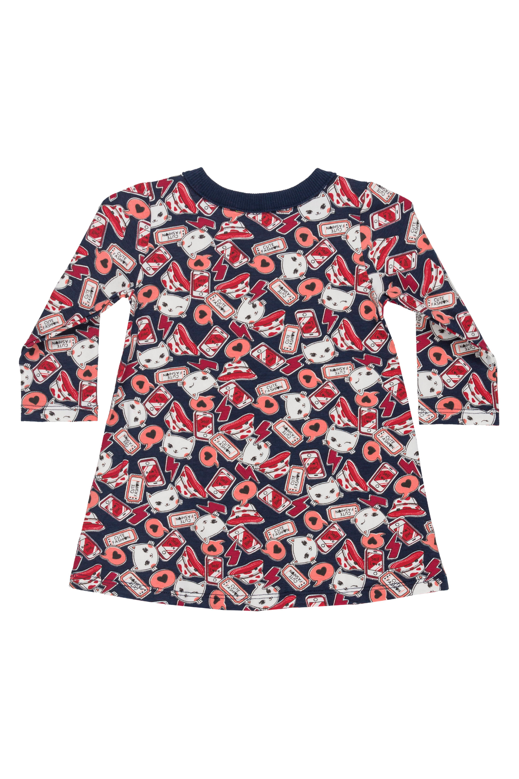 Vestido manga longa para Bebê (Azul) Bee Loop - Imagem 3