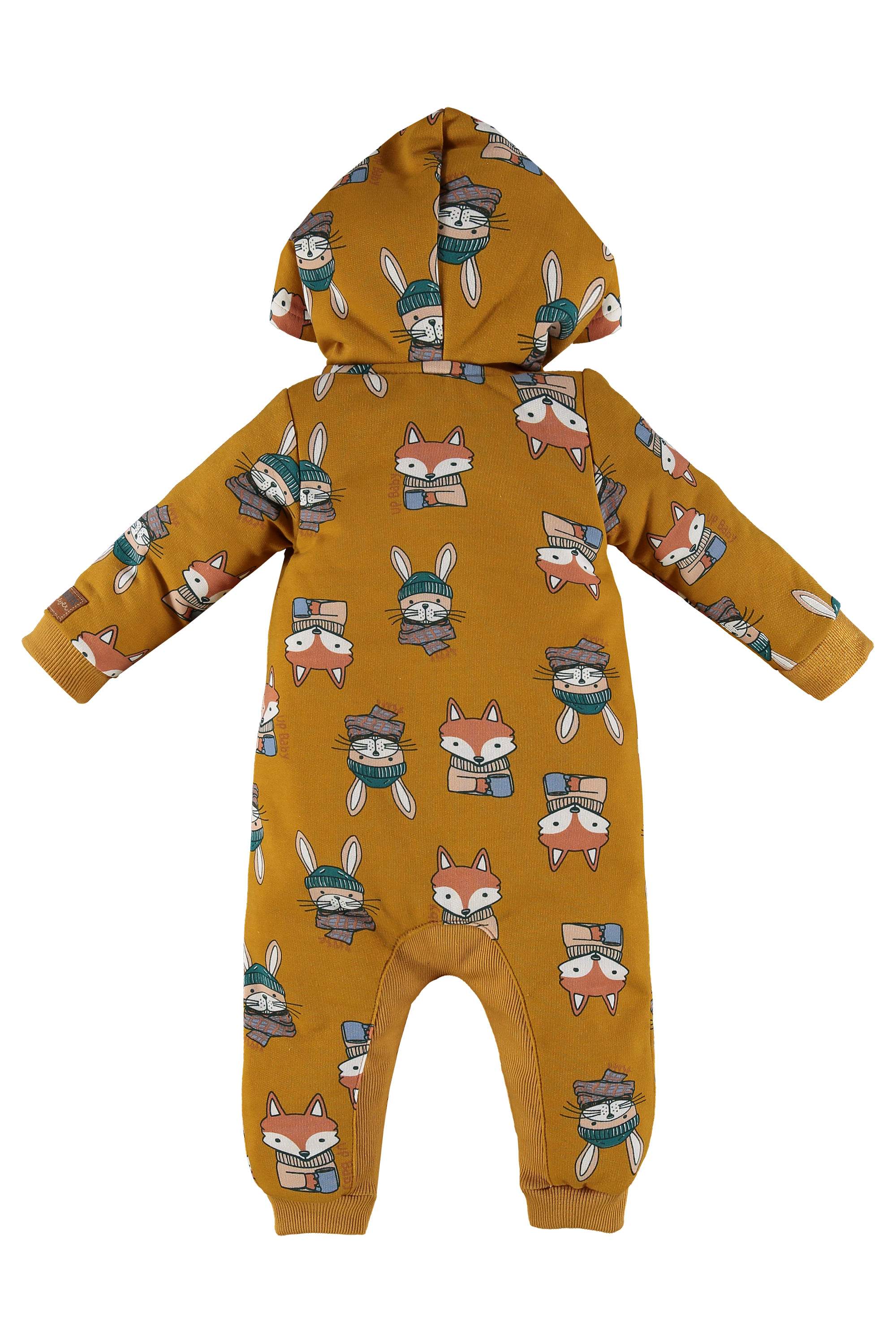 Macacão Longo em Moletom para Bebê (Marrom) Up Baby - Imagem 5