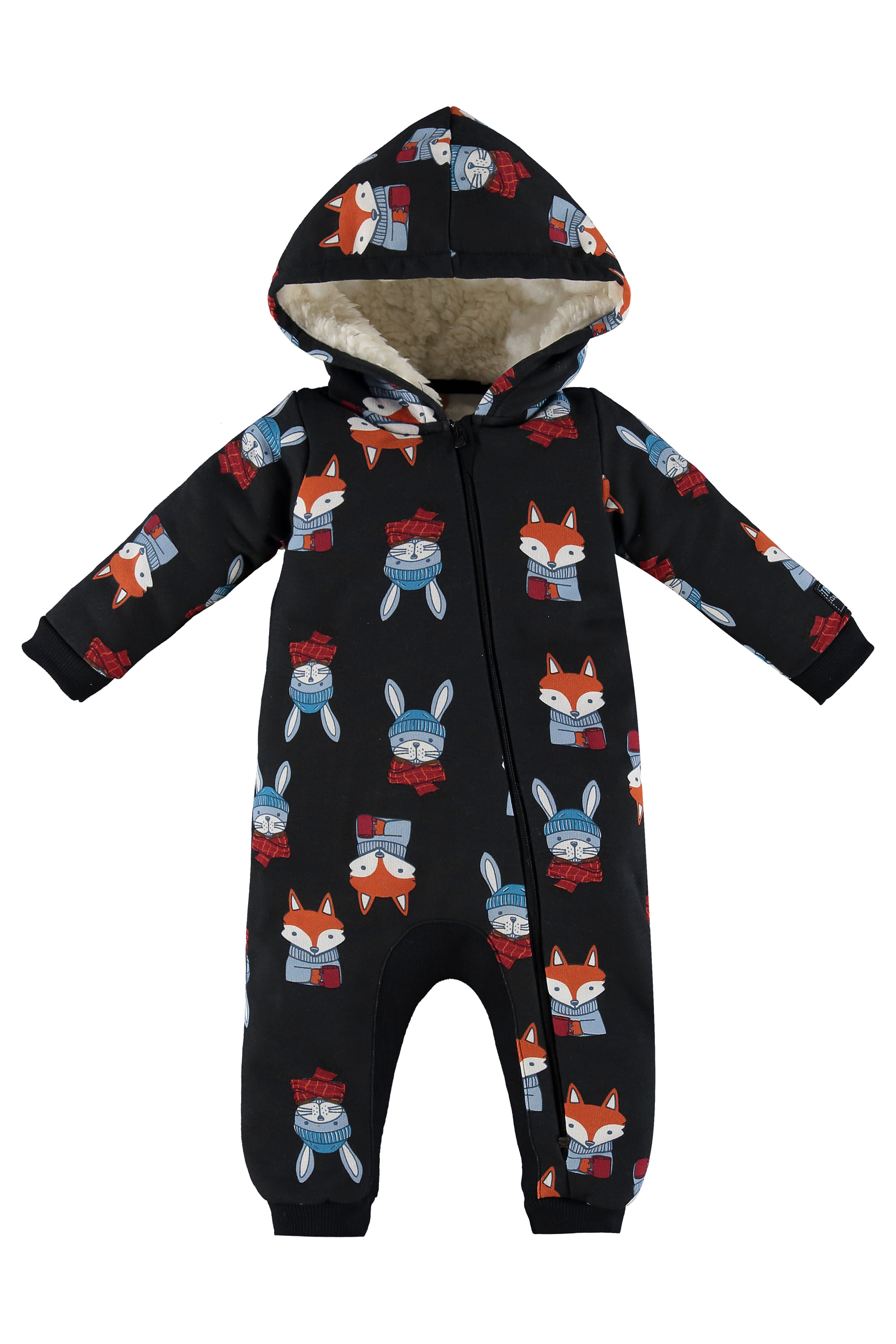 Macacão Longo em Moletom para Bebê (Preto) Up Baby - Imagem 2