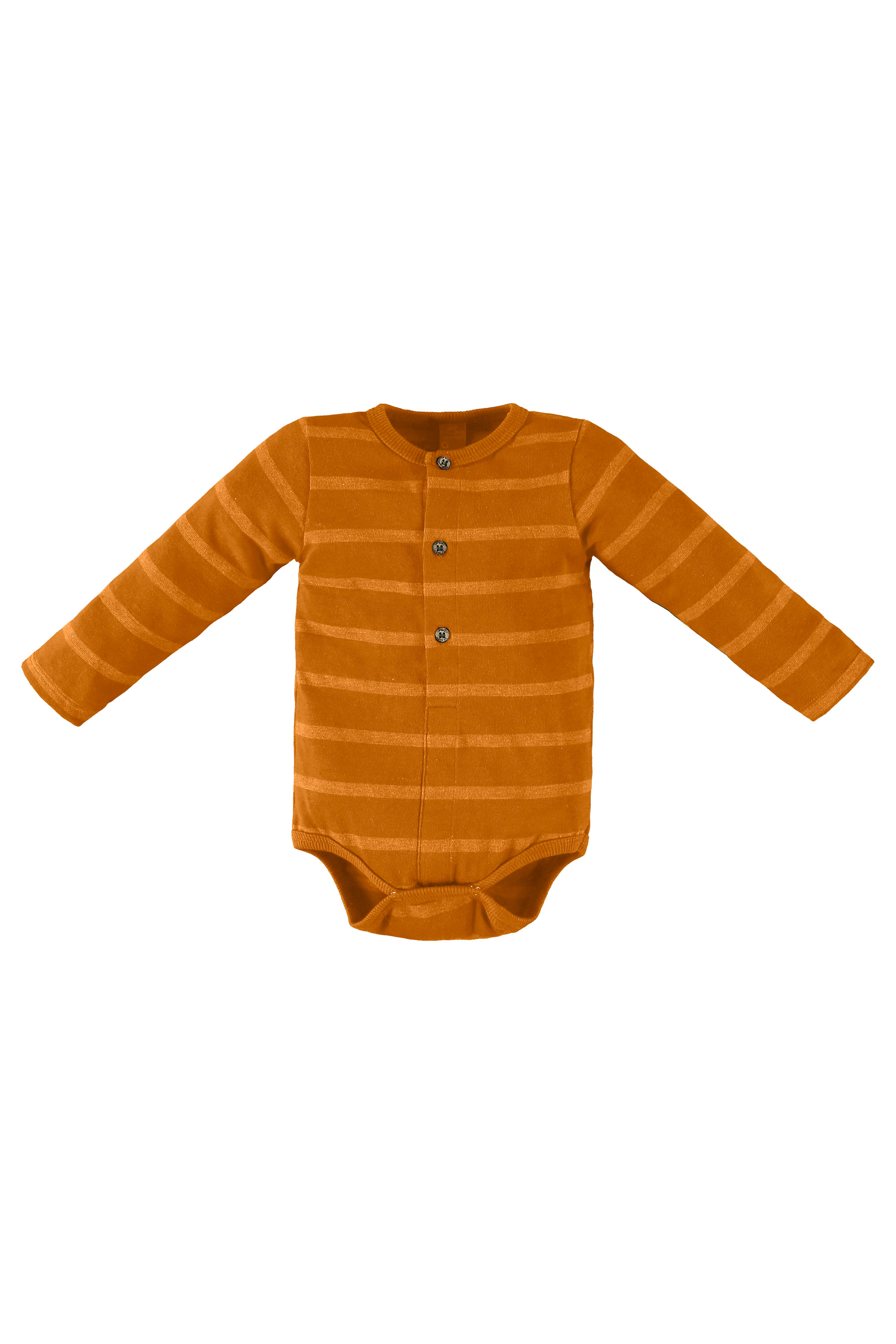 Conjunto com Jardineira e Body Manga Longa para Bebê Menino (Marrom) Up Baby - Imagem 2