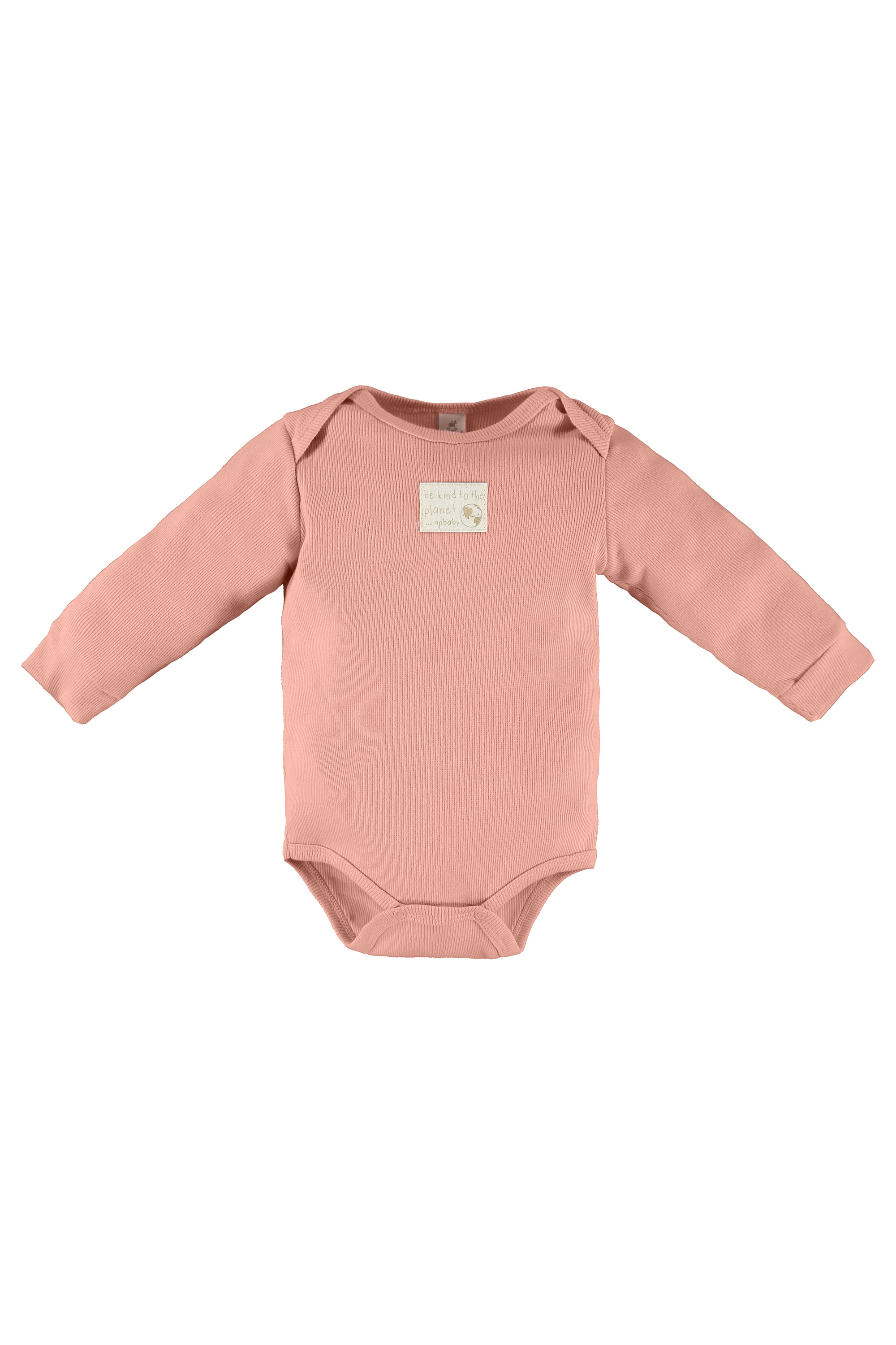 Body Manga Longa em Ribana para Bebê Unissex Nature (Rosa) Up Baby - Imagem 9