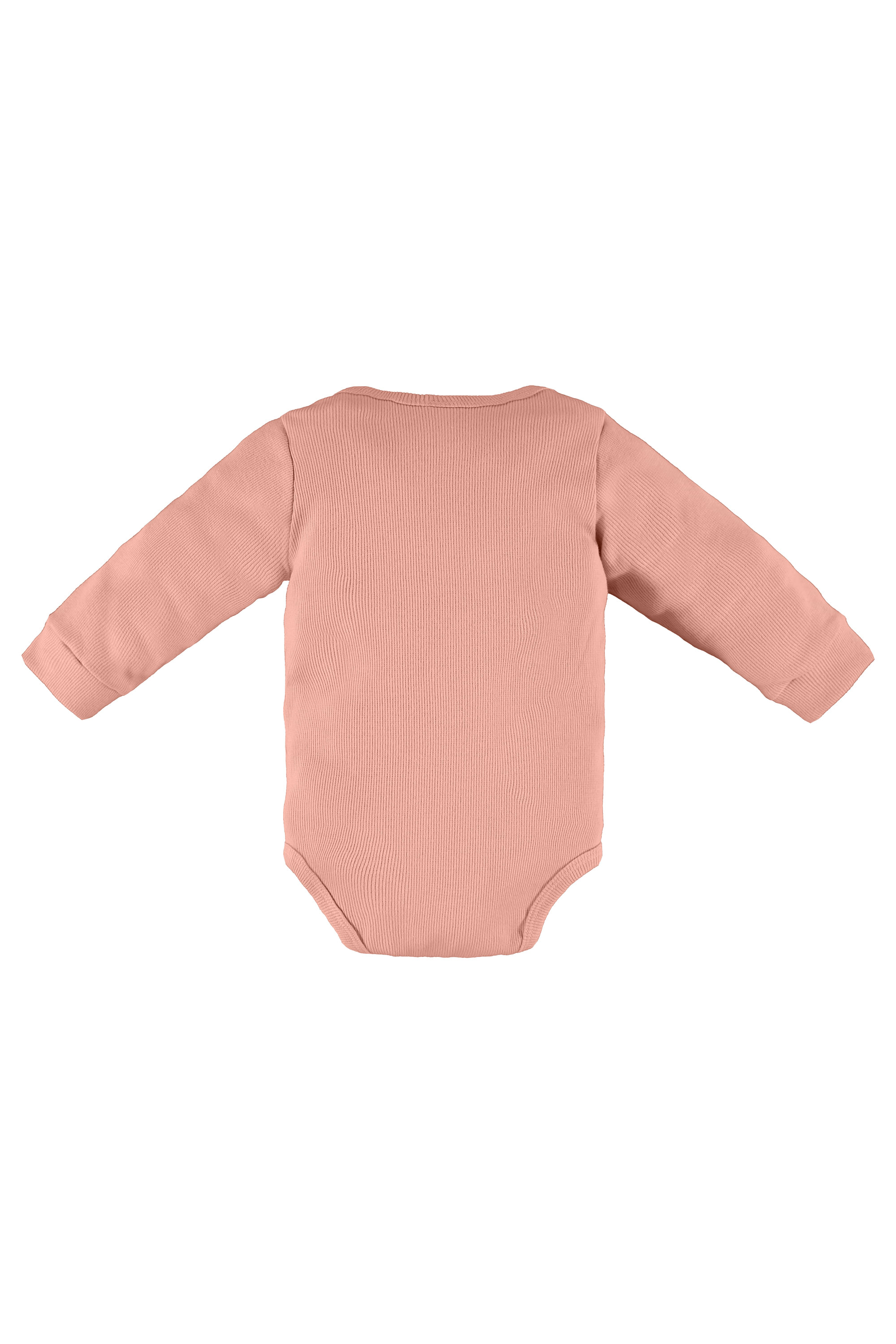 Body Manga Longa em Ribana para Bebê Unissex Nature (Rosa) Up Baby - Imagem 6