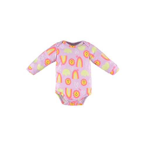 Up Baby - Body Feminino com Manga Longa para Bebês (Rosa) - Vestis