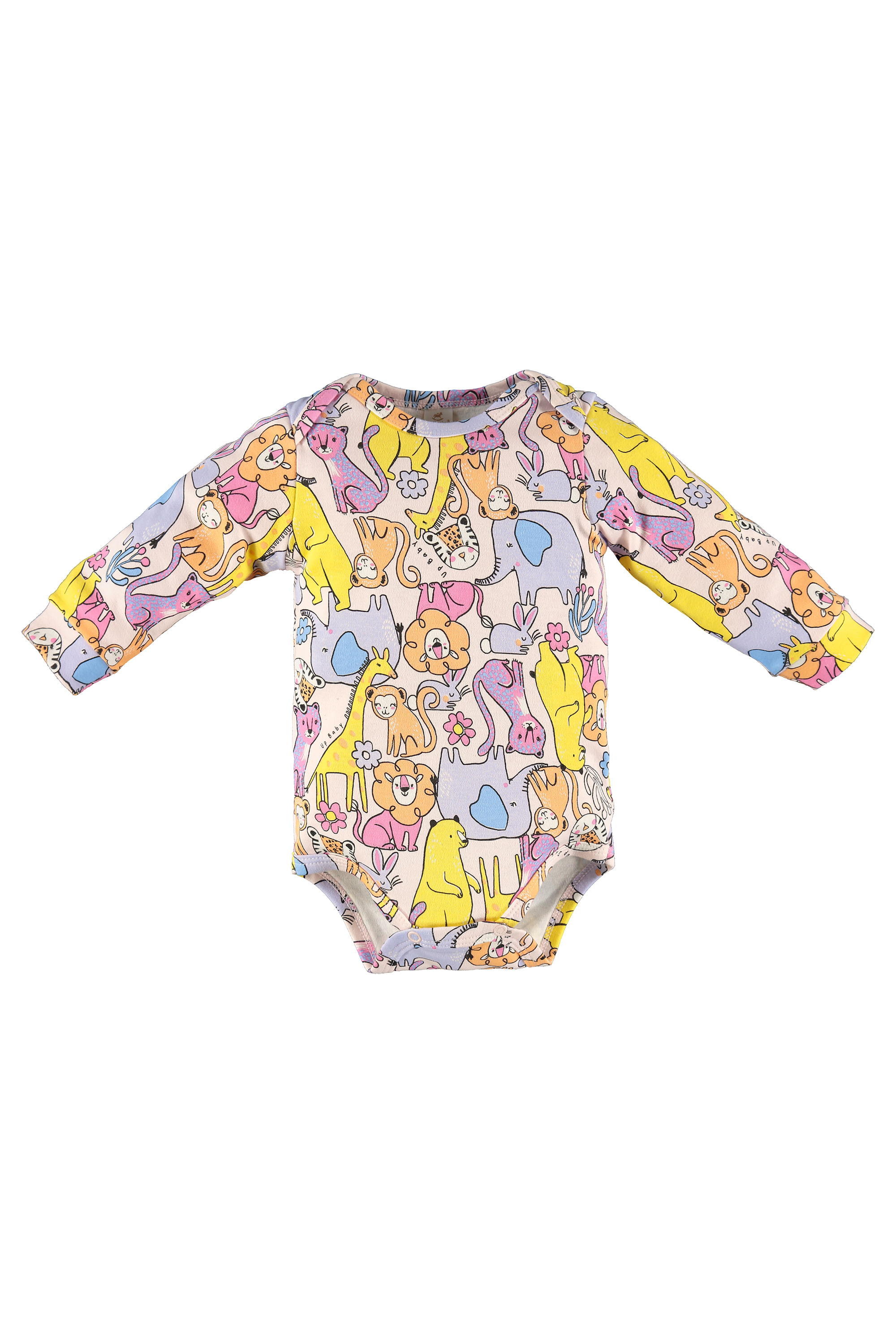 Body Feminino com Manga Longa para Bebês (Rosa Claro) Up Baby - Imagem 5