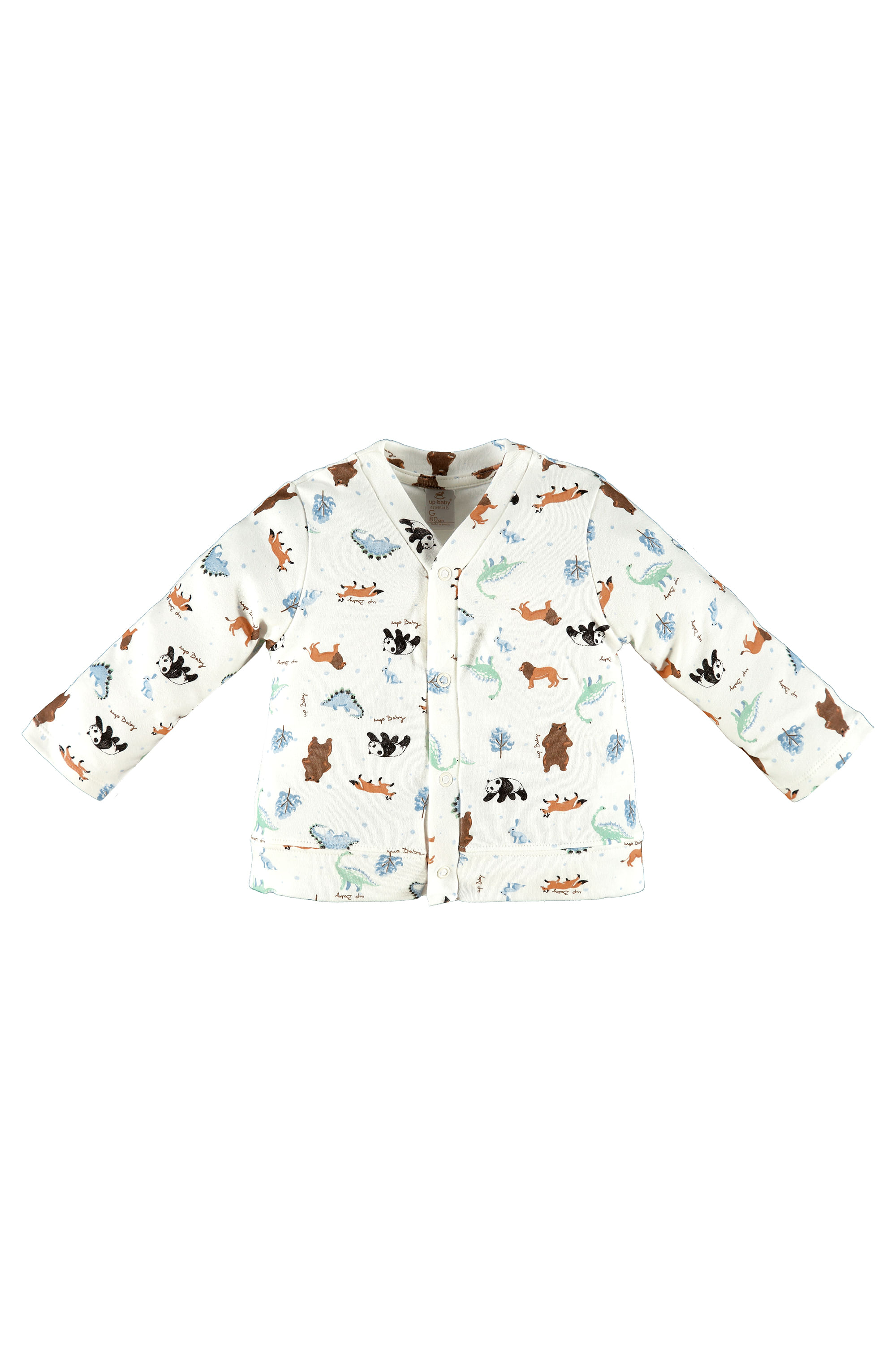 Cardigan para Bebês em Suedine (Bege) Up Baby - Imagem 11