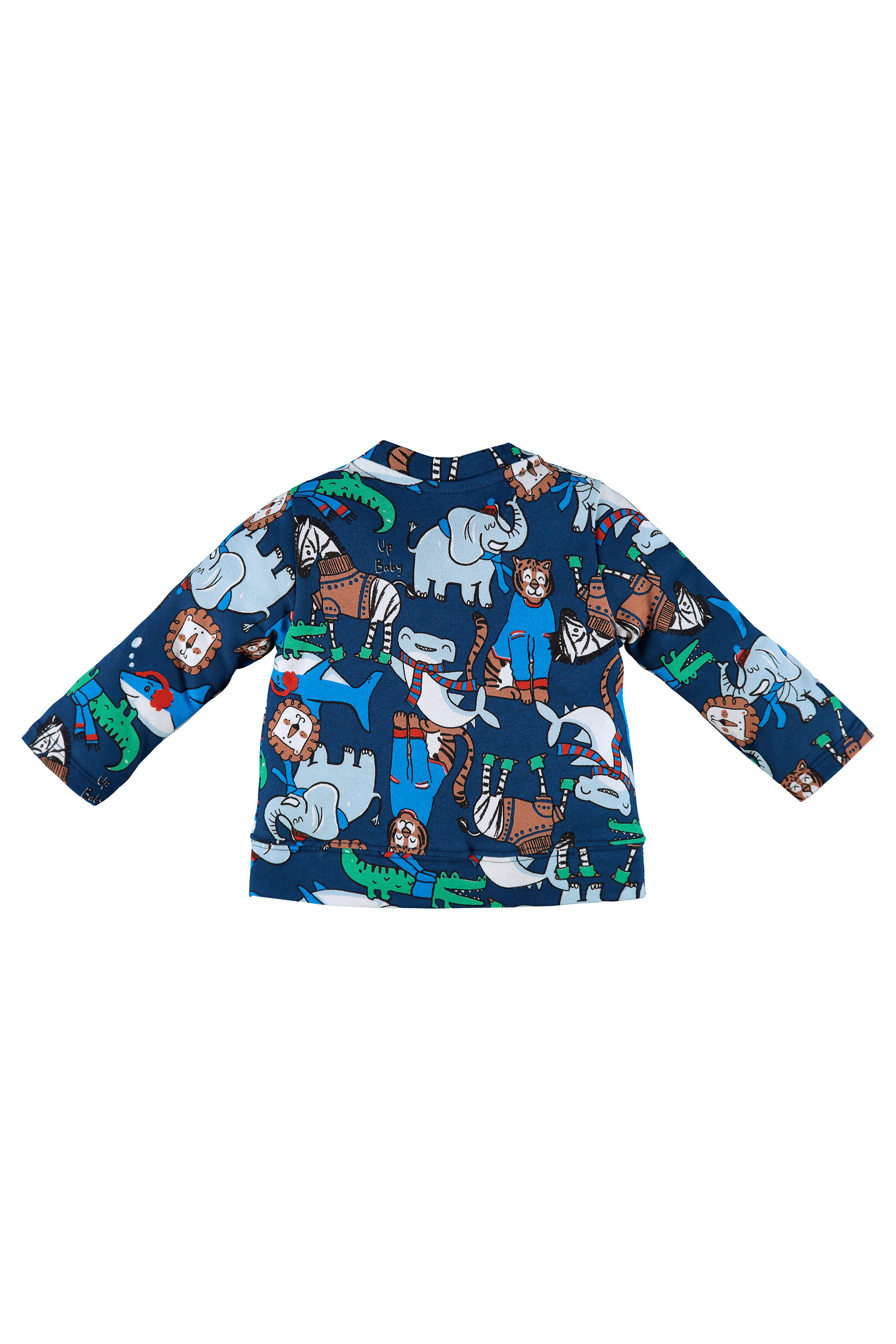 Cardigan para Bebês em Suedine (Azul Escuro) Up Baby - Imagem 2