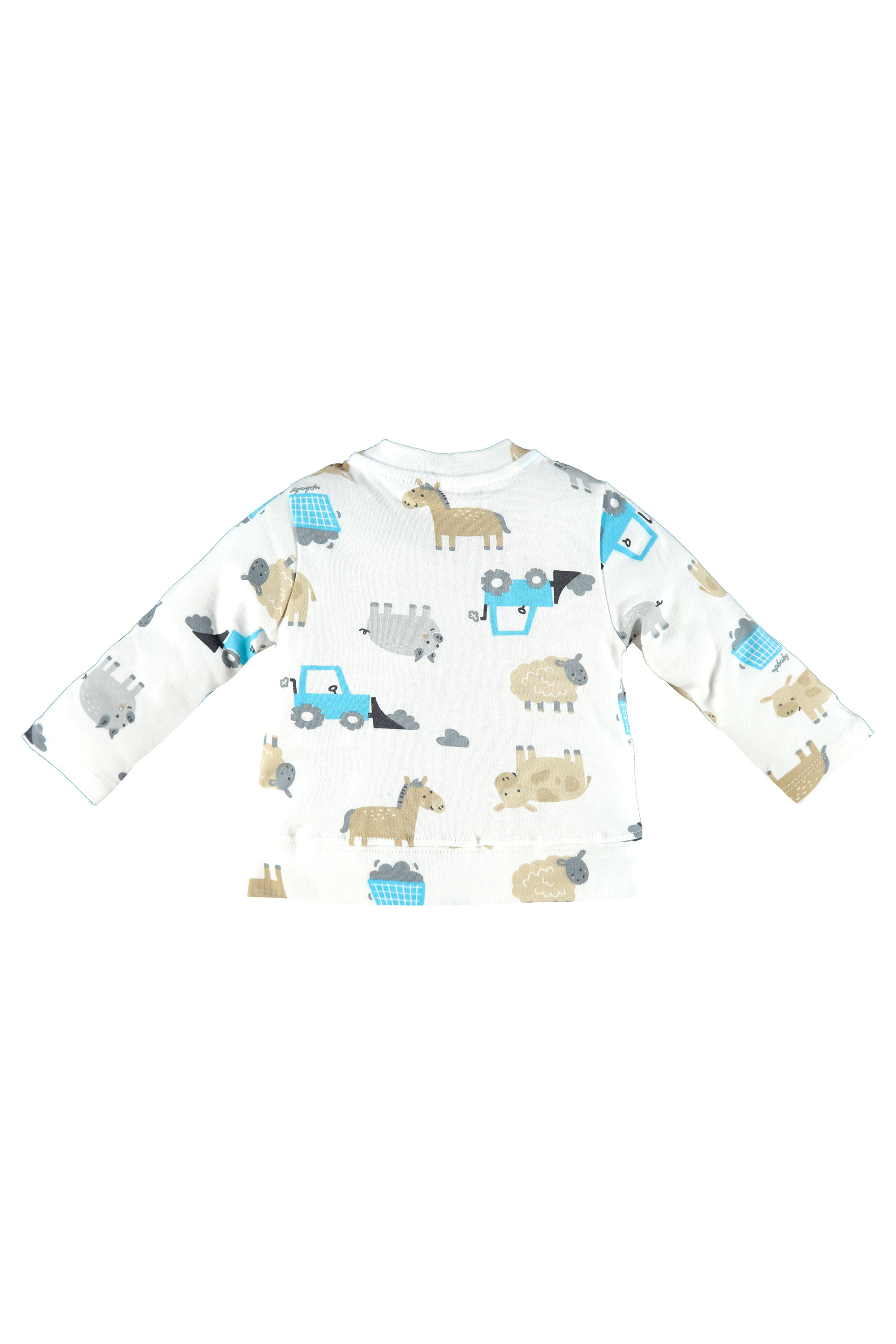 Cardigan para Bebês em Suedine (Branco) Up Baby - Imagem 12
