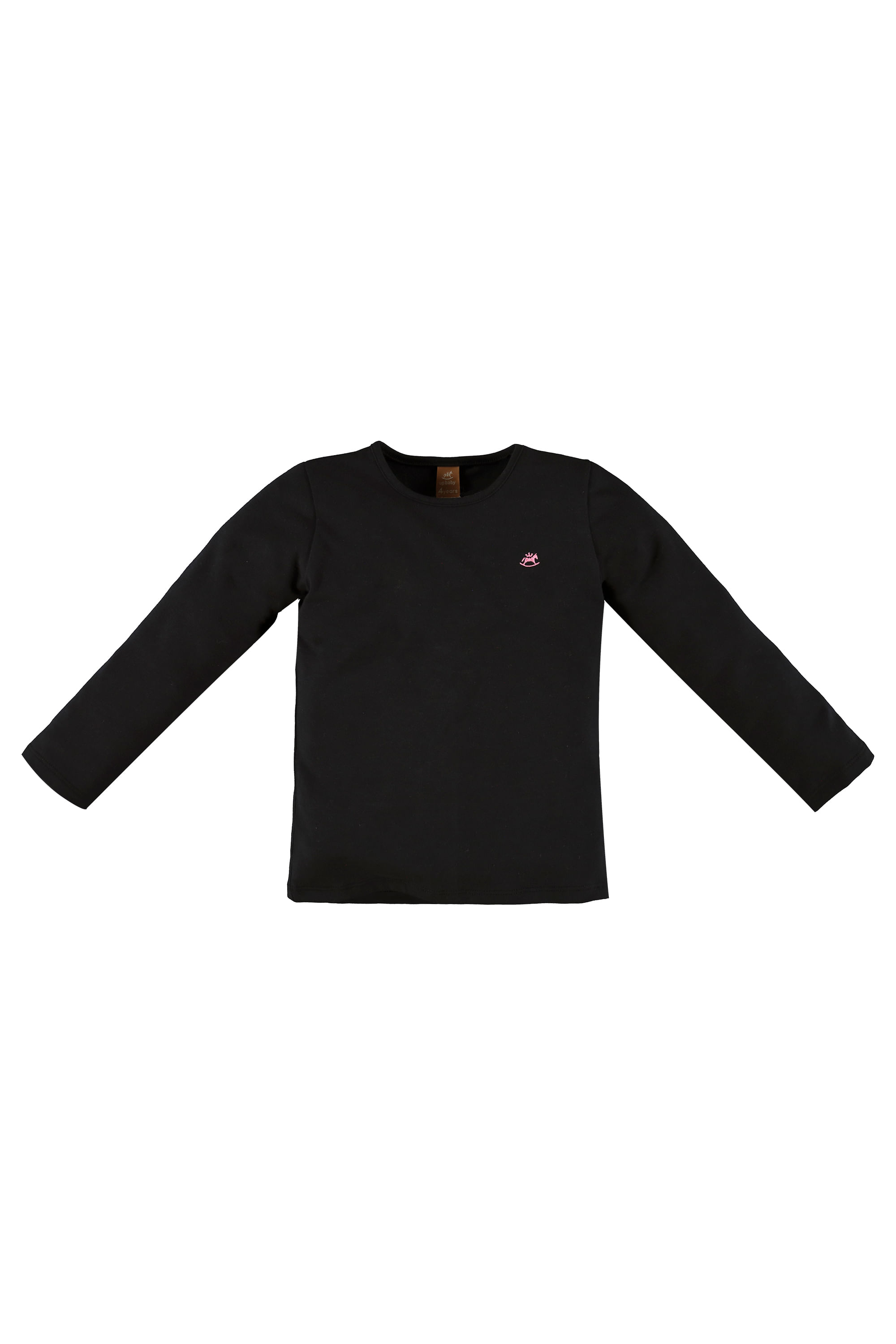 Blusa Longa Infantil em Cotton (Preto) Up Baby