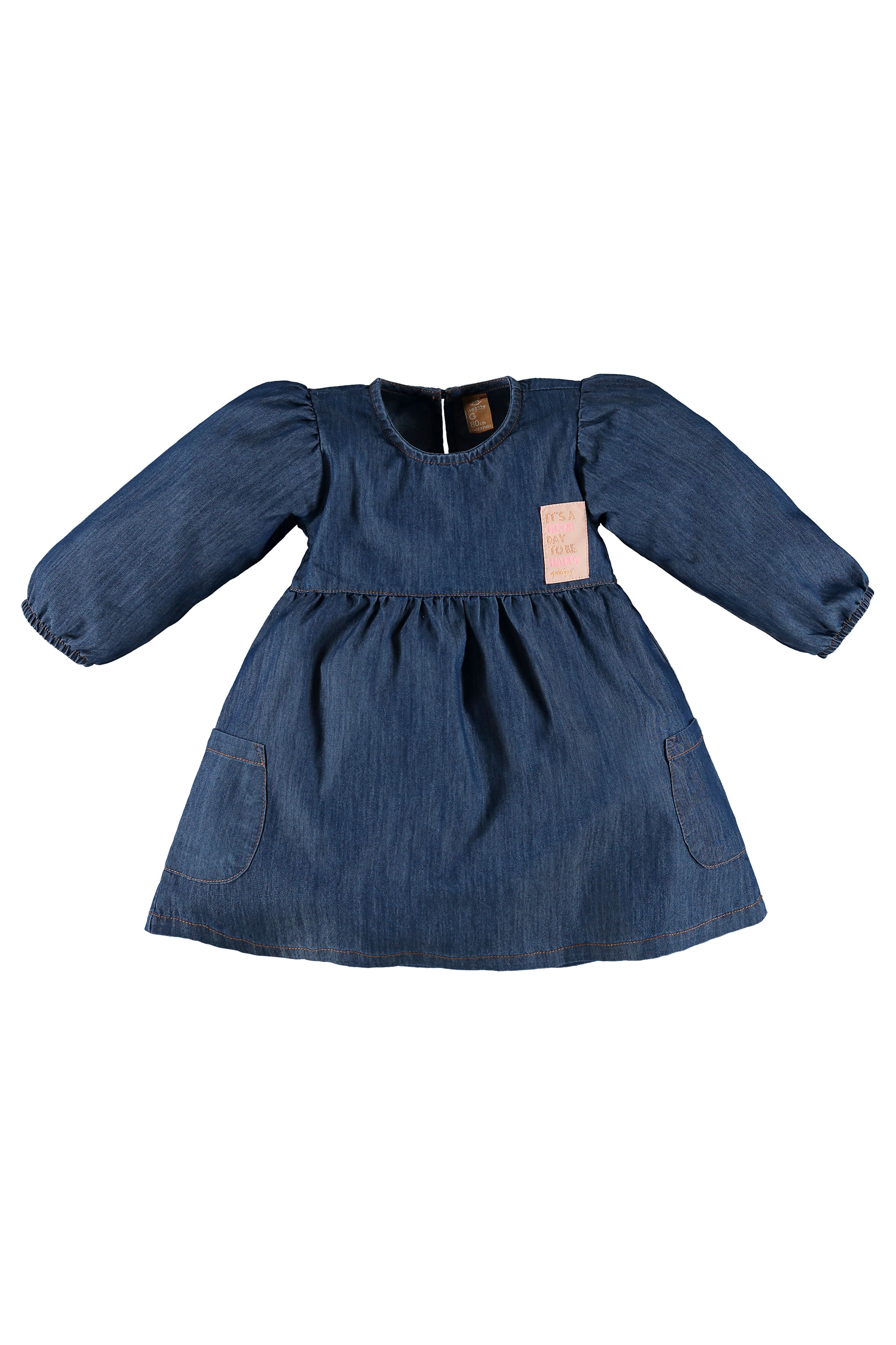 Vestido Infantil em Jeans com Elastano (Azul) Up Baby - Imagem 2