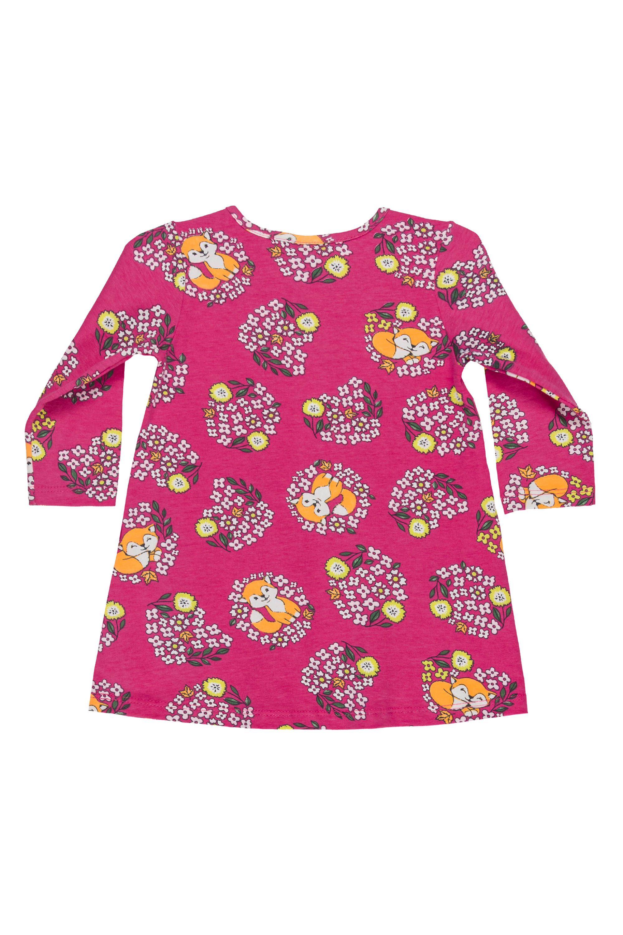 Vestido manga longa em Cotton para Bebês (Rosa) Bee Loop - Imagem 3