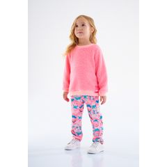 Up-Baby---Conjunto-com-Blusao-e-Calca-Legging-Infantil-para-Menina-Rosa