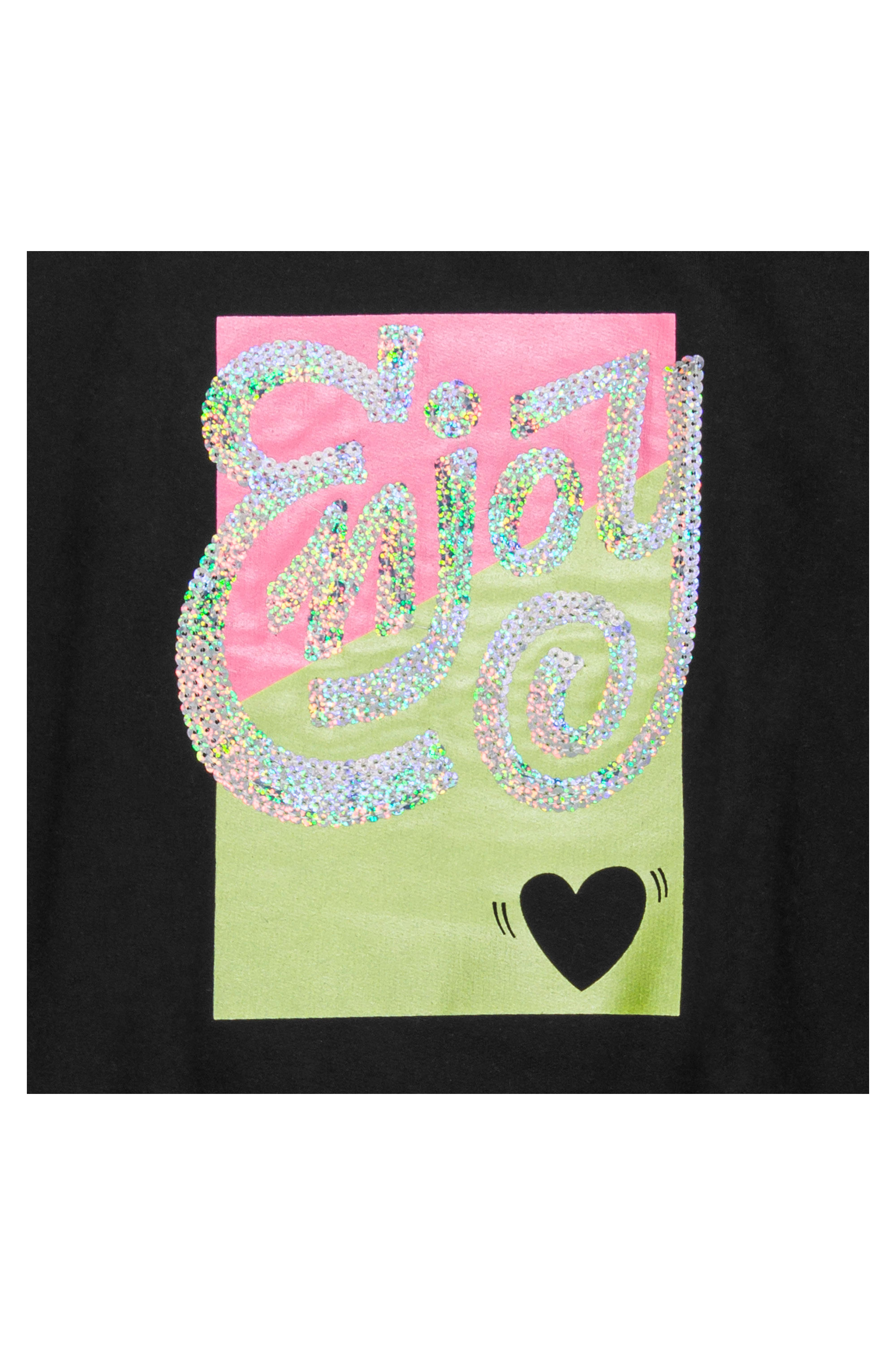 Blusão Feminino Infantil com Bordado (Preto) Gloss - Imagem 4