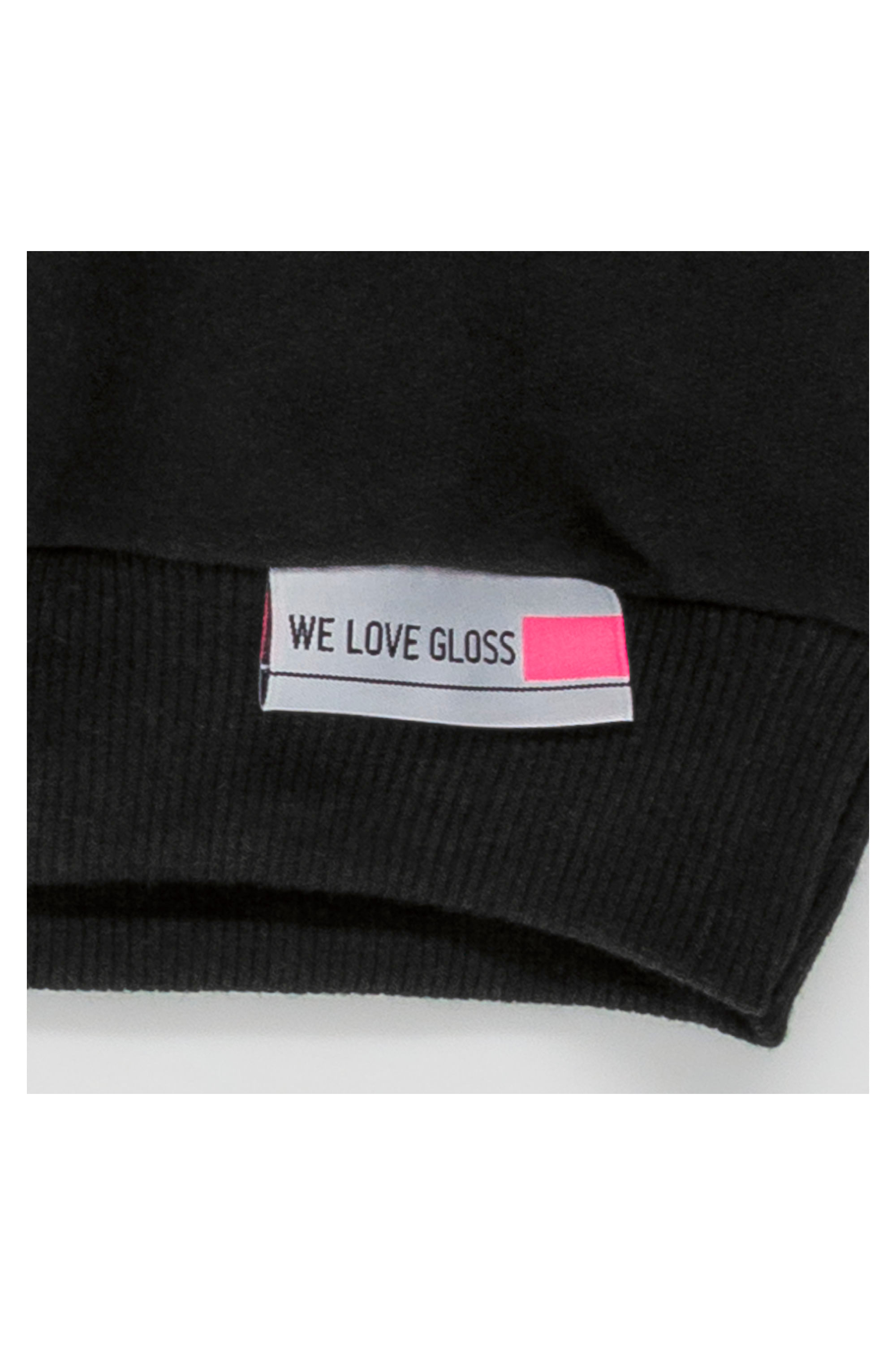 Blusão Feminino Infantil com Bordado (Preto) Gloss - Imagem 5