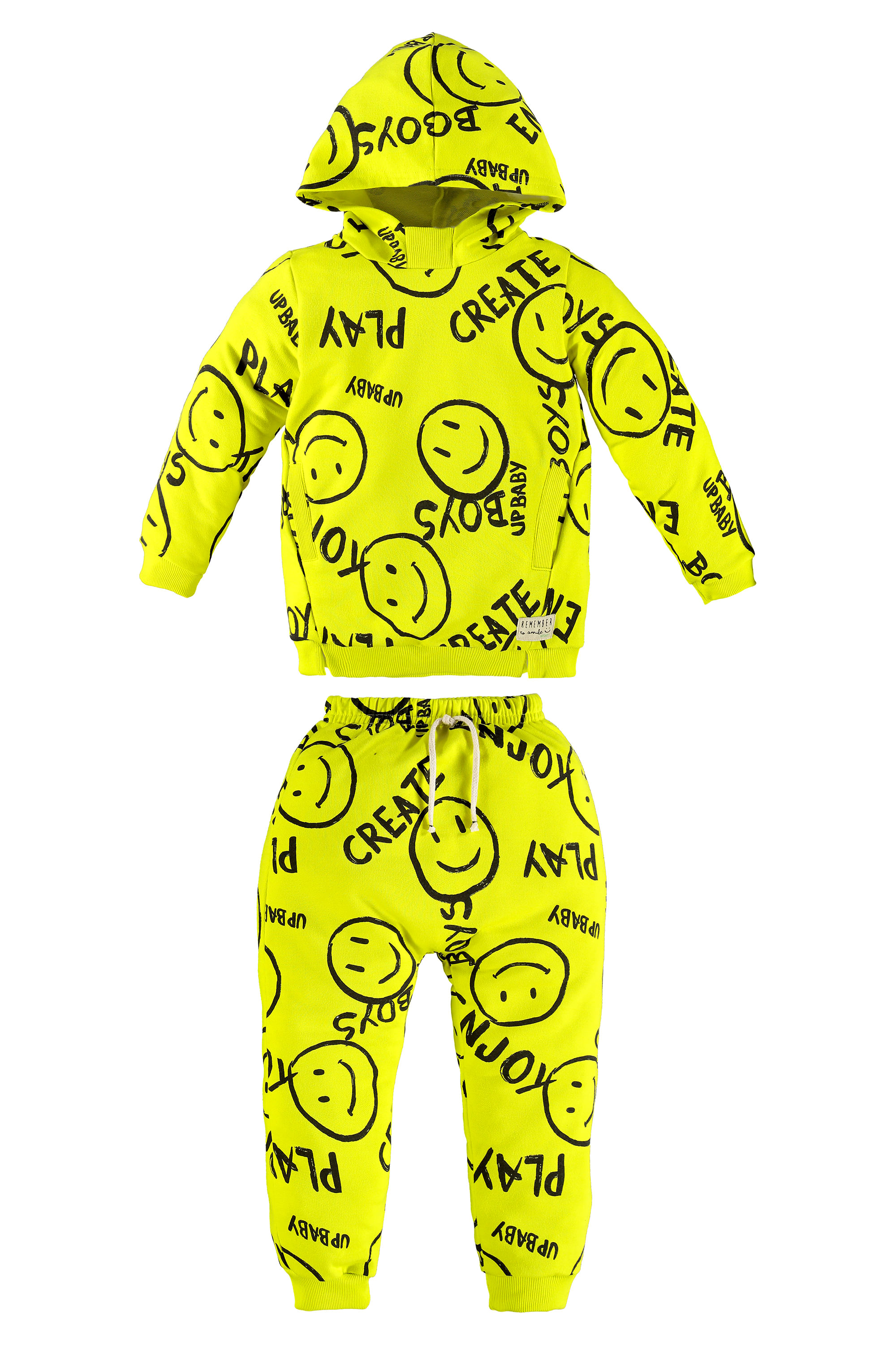 Conjunto Infantil de Inverno com Blusão e Calça em Moletom (Verde claro) Up Baby - Imagem 2