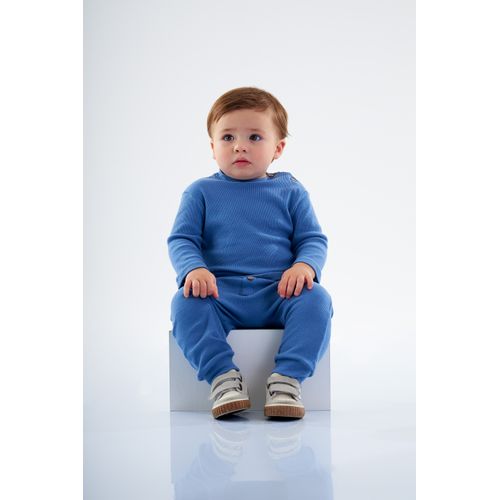 Up-Baby---Conjunto-Nature-Infantil-Unissex-com-Camiseta-e-Calca-em-Ribana-Azul