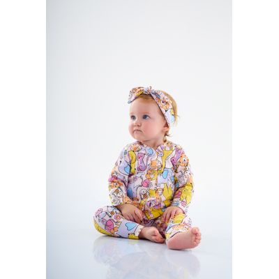 Calça em Suedine para Bebê Menina (Rosa Claro) Up Baby
