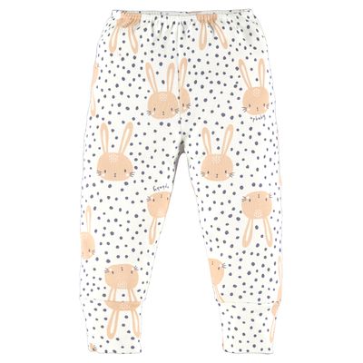 Calça em Suedine para Bebê Menina (Off White) Up Baby