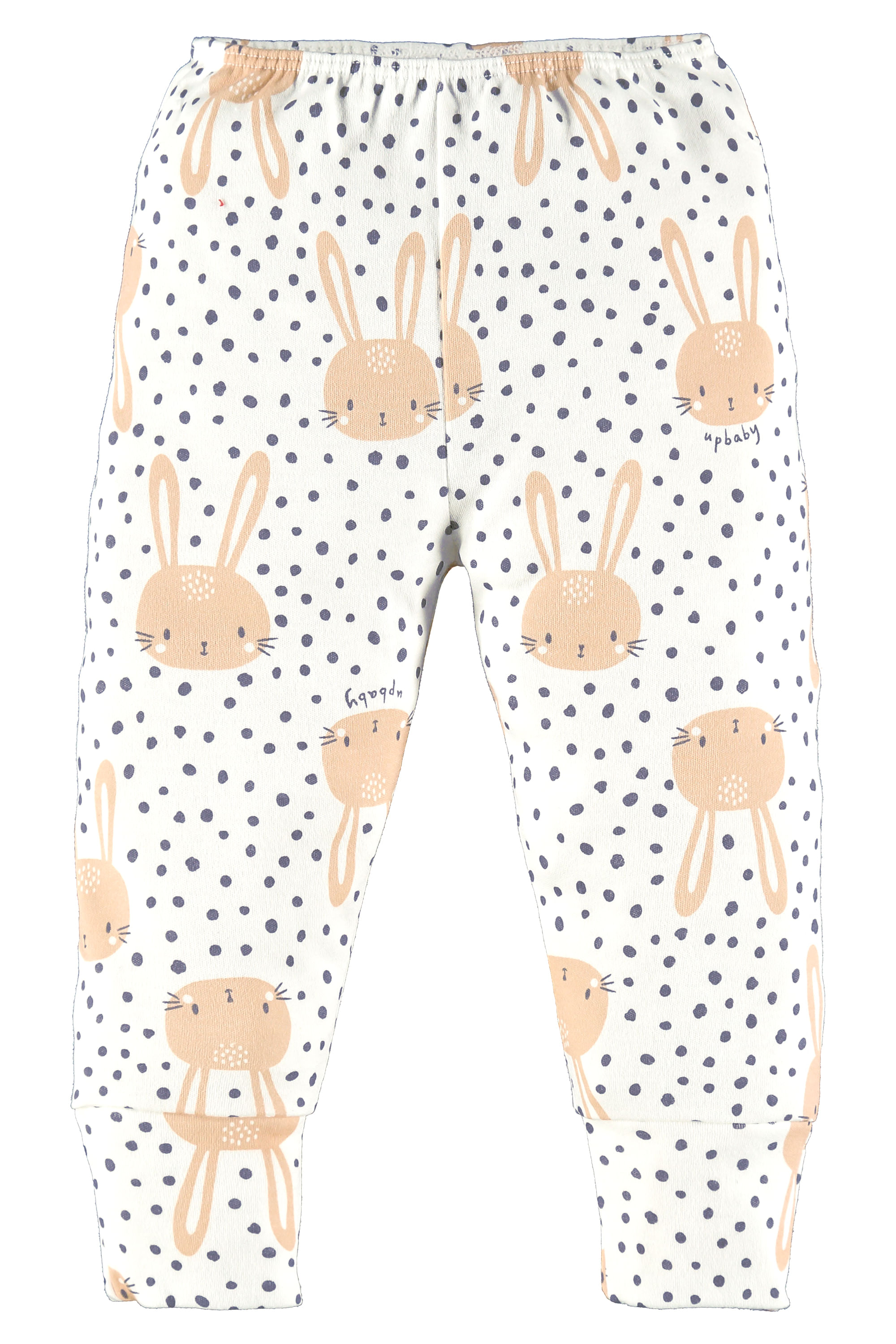 Calça em Suedine para Bebê Menina (Off White) Up Baby