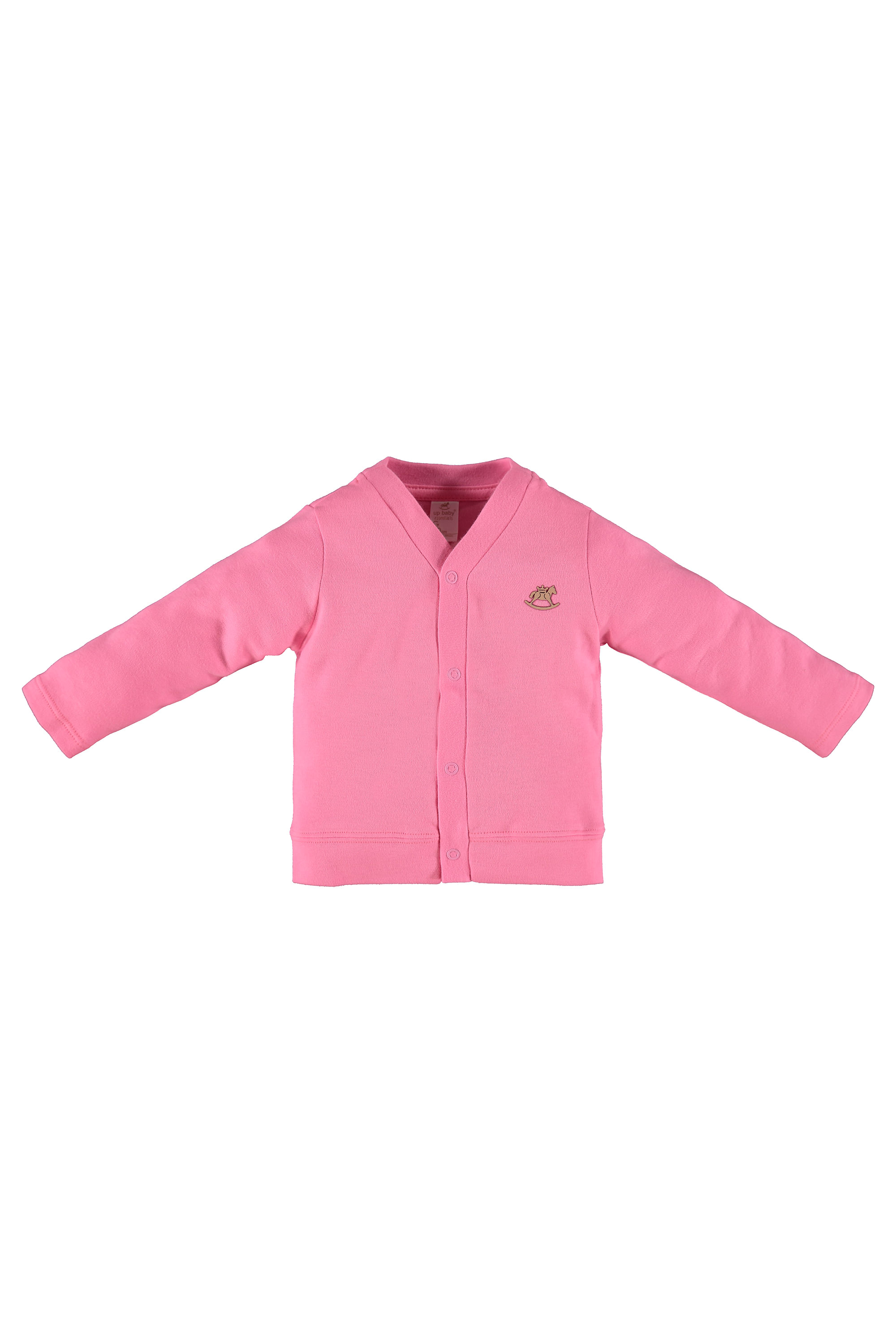 Cardigan Bebê em Suedine (Rosa) Up Baby